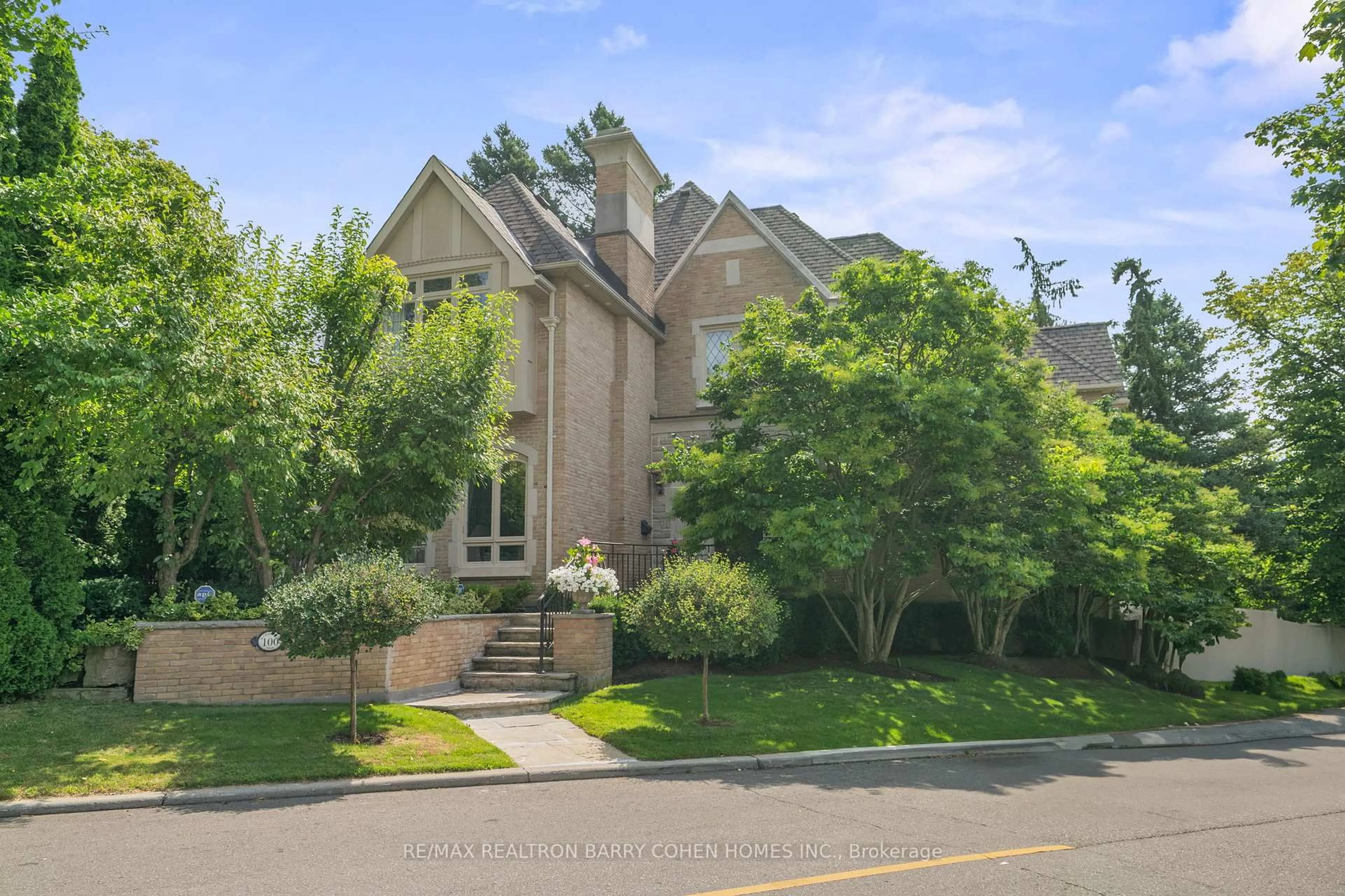 Home with brick exterior material, street for 100 Old Forest Hill Rd, Toronto Ontario M5P 2R5