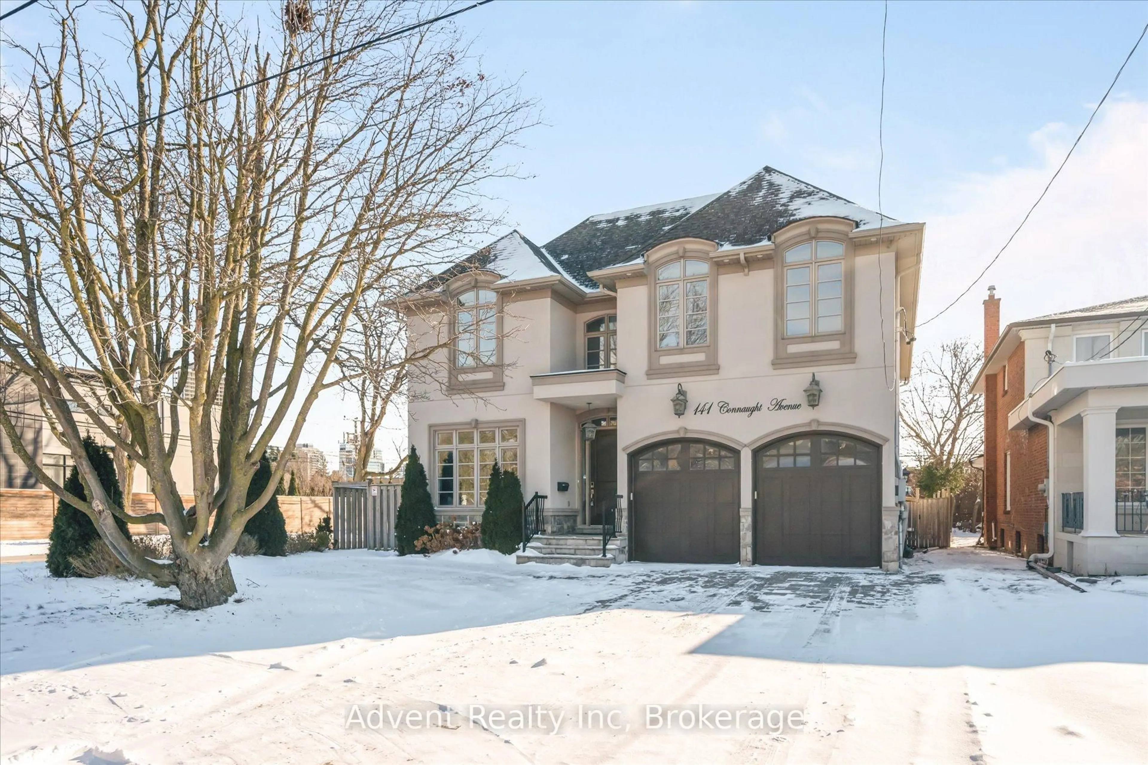 Home with brick exterior material, street for 141 Connaught Ave, Toronto Ontario M2M 1H3