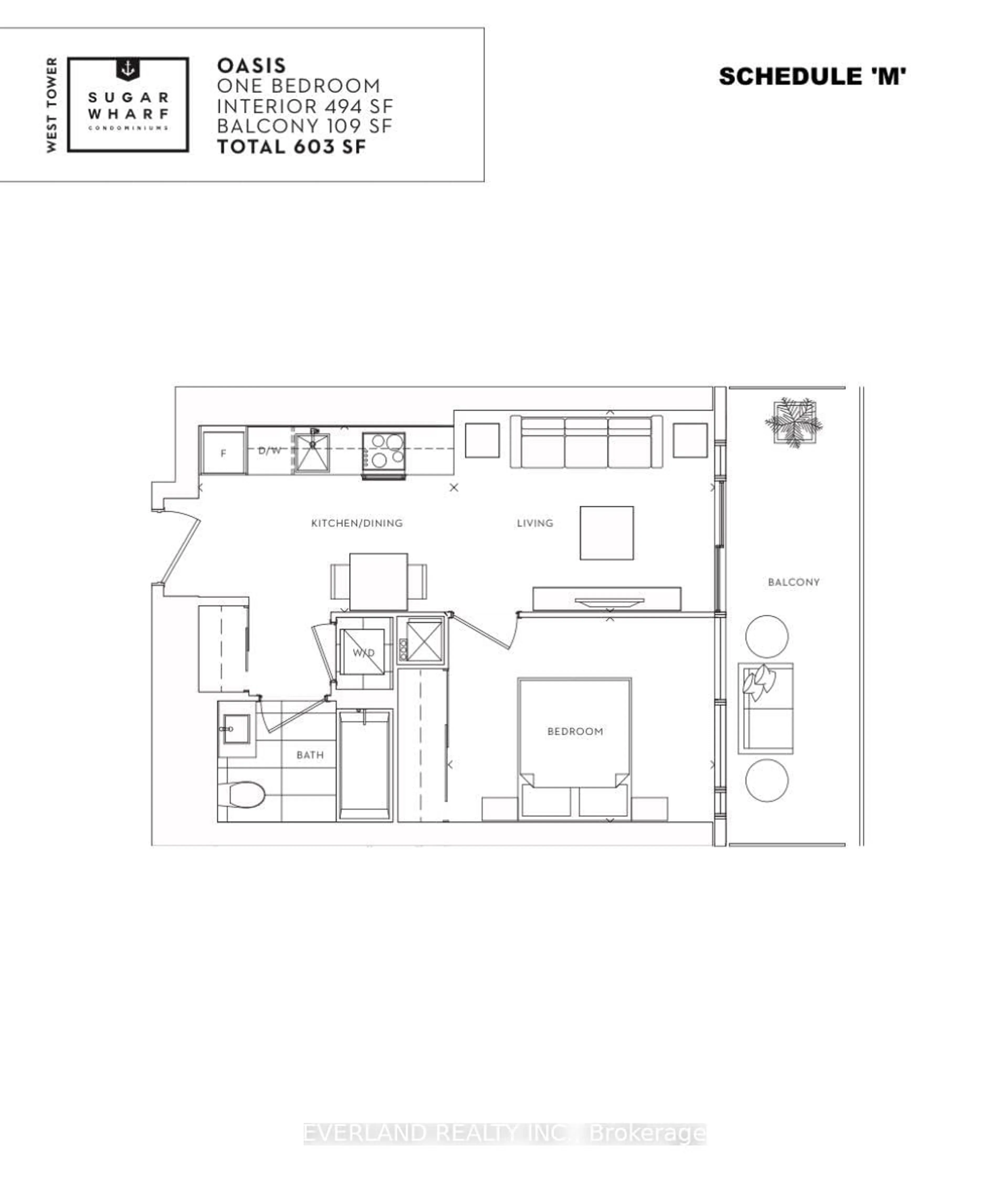Floor plan for 55 Cooper St #7007, Toronto Ontario M5E 0G1