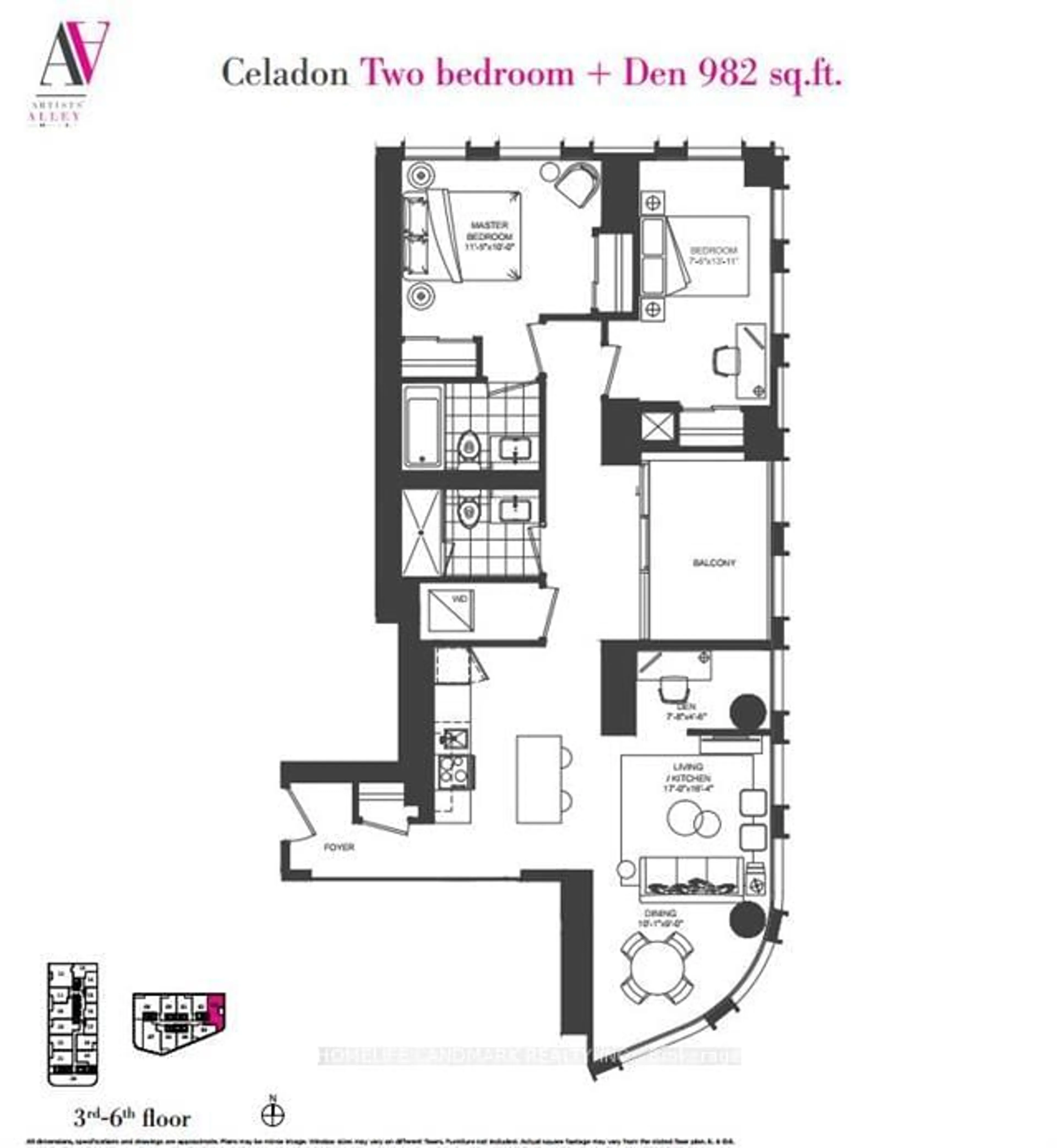 Floor plan for 238 Simcoe St #403, Toronto Ontario M5T 0E2