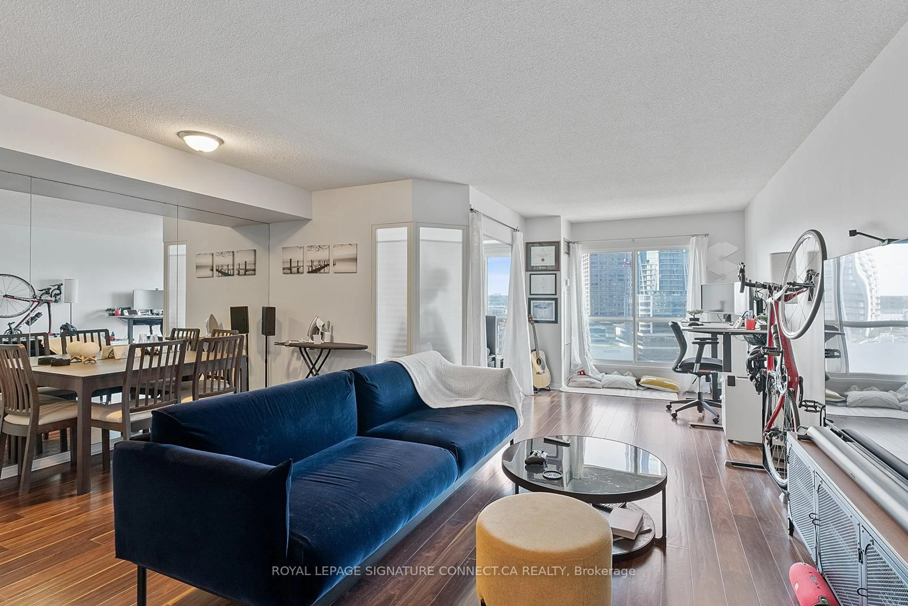 Living room with furniture, unknown for 25 The Esplanade #1519, Toronto Ontario M5E 1W5
