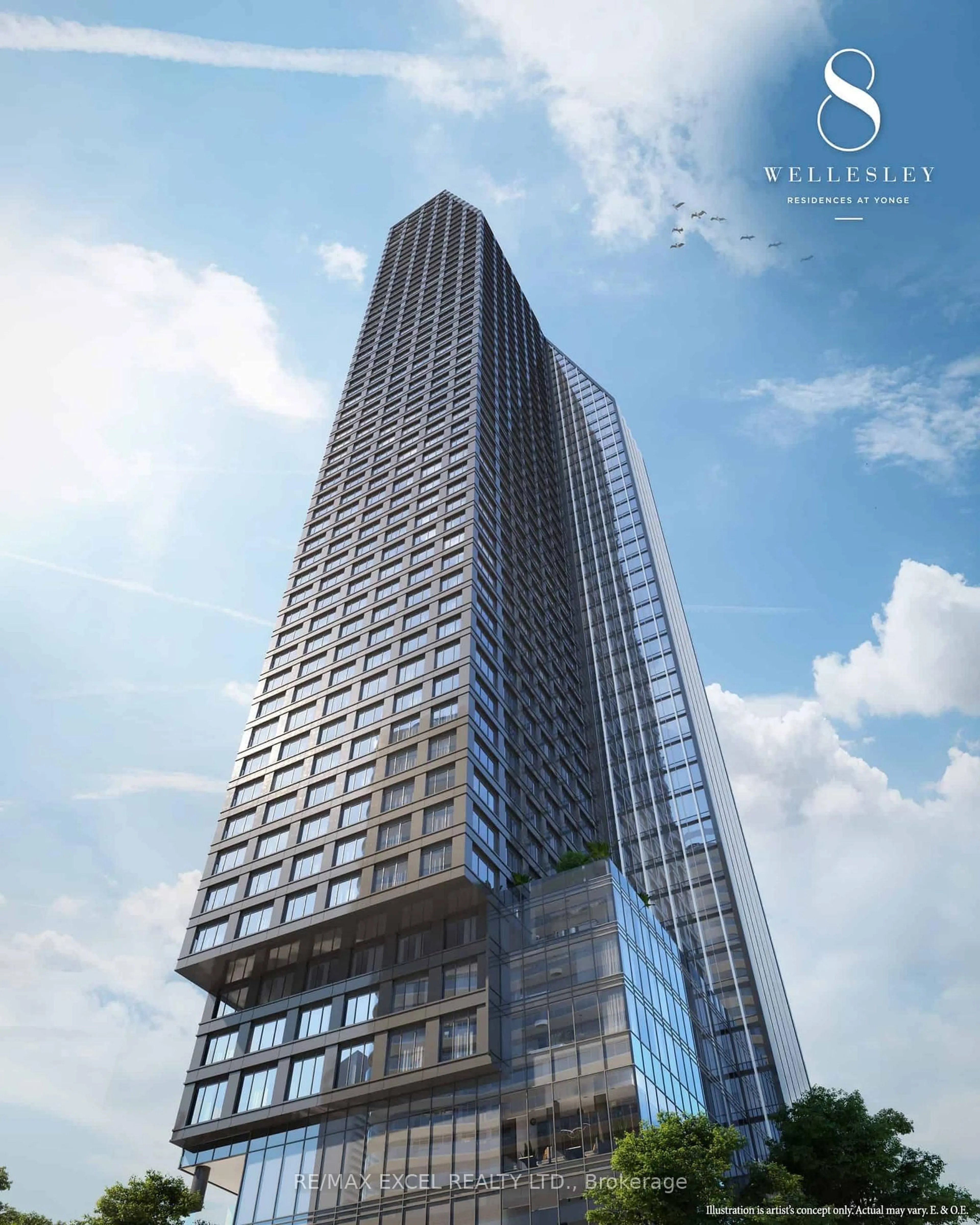 Indoor foyer for 8 Wellesley St #5508, Toronto Ontario M4Y 0J5