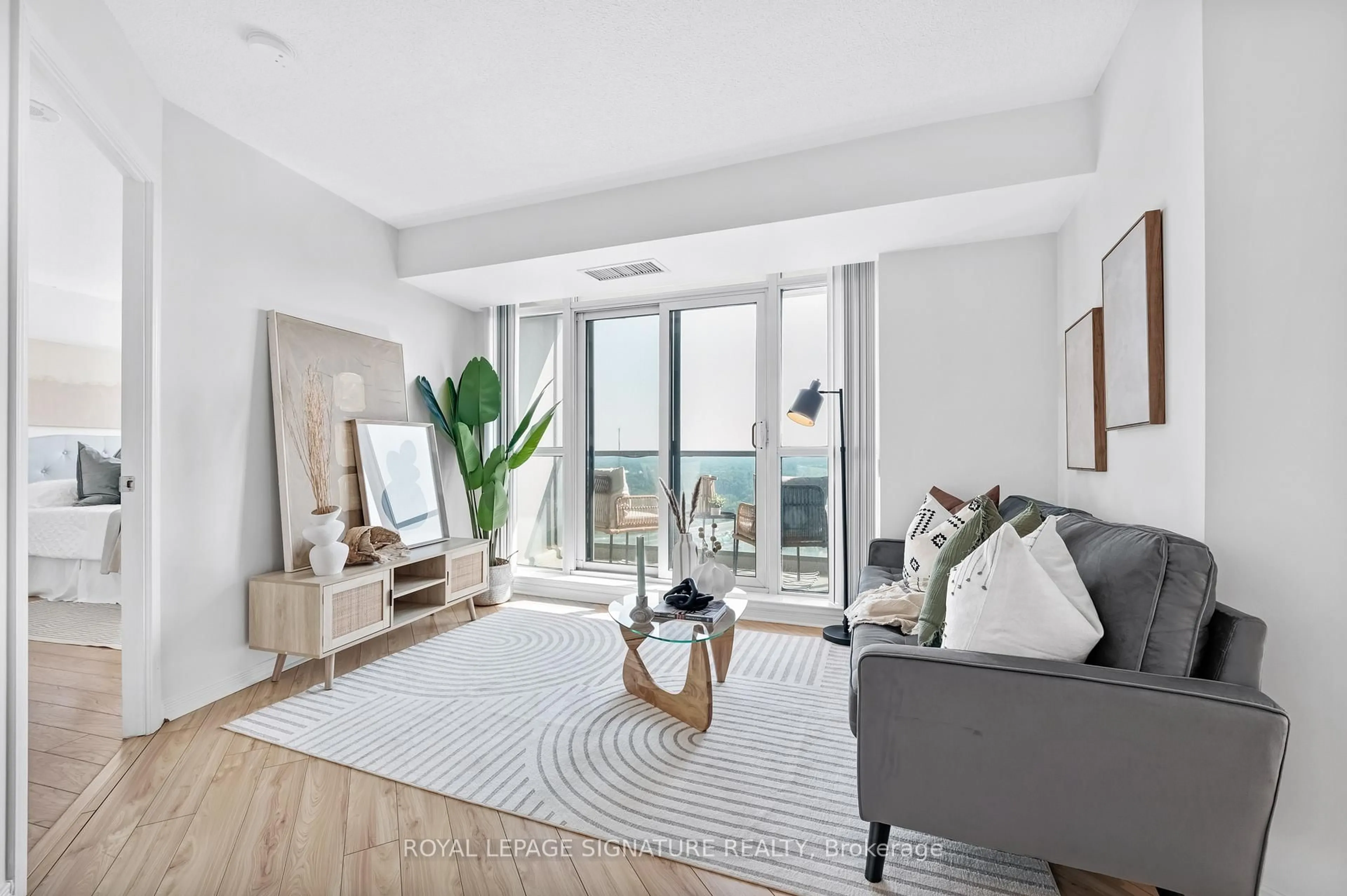 Living room with furniture, unknown for 30 Harrison Garden Blvd #2703, Toronto Ontario M2N 7A9