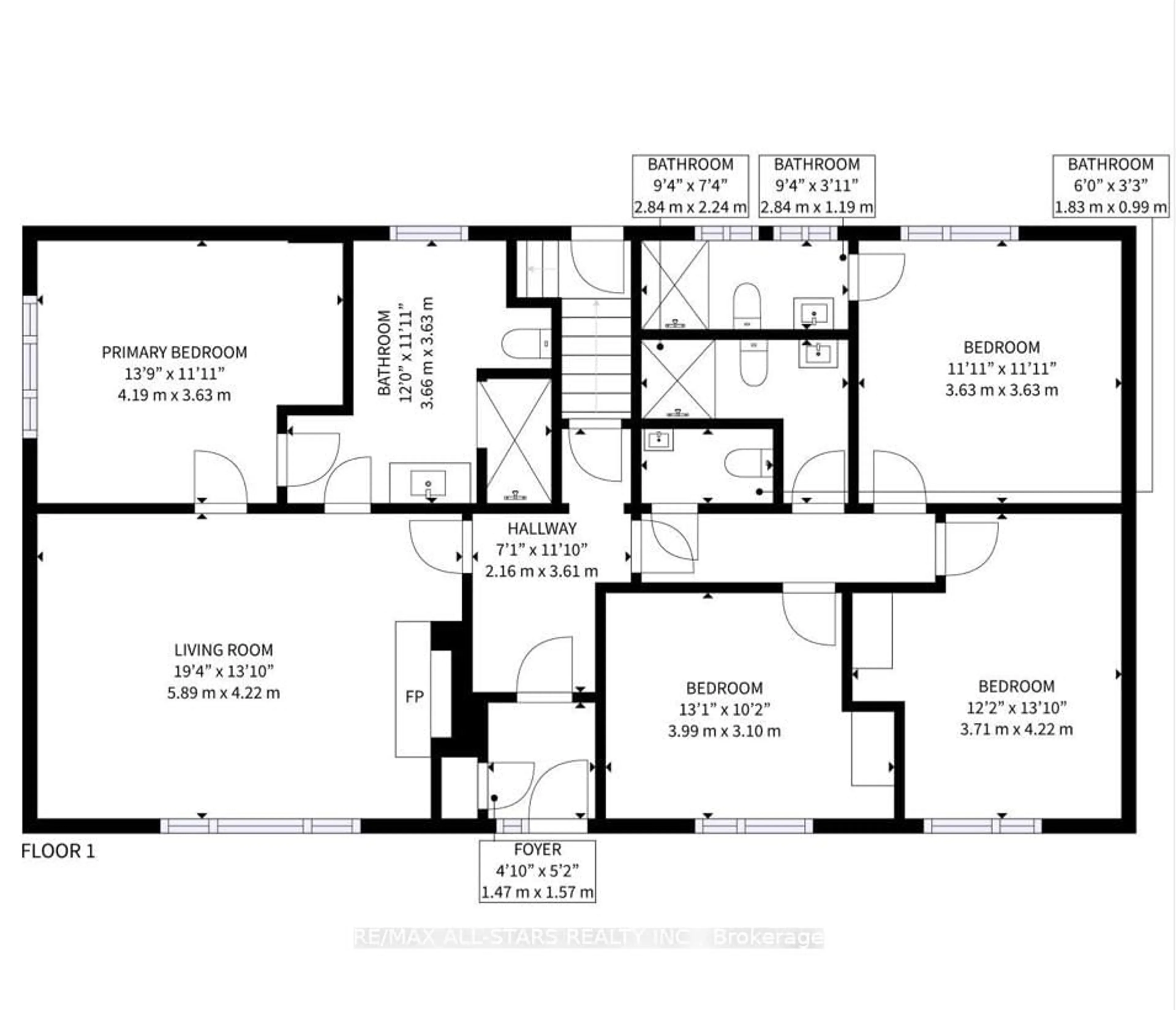 Floor plan for 105 Betty Ann Dr, Toronto Ontario M2N 1X1
