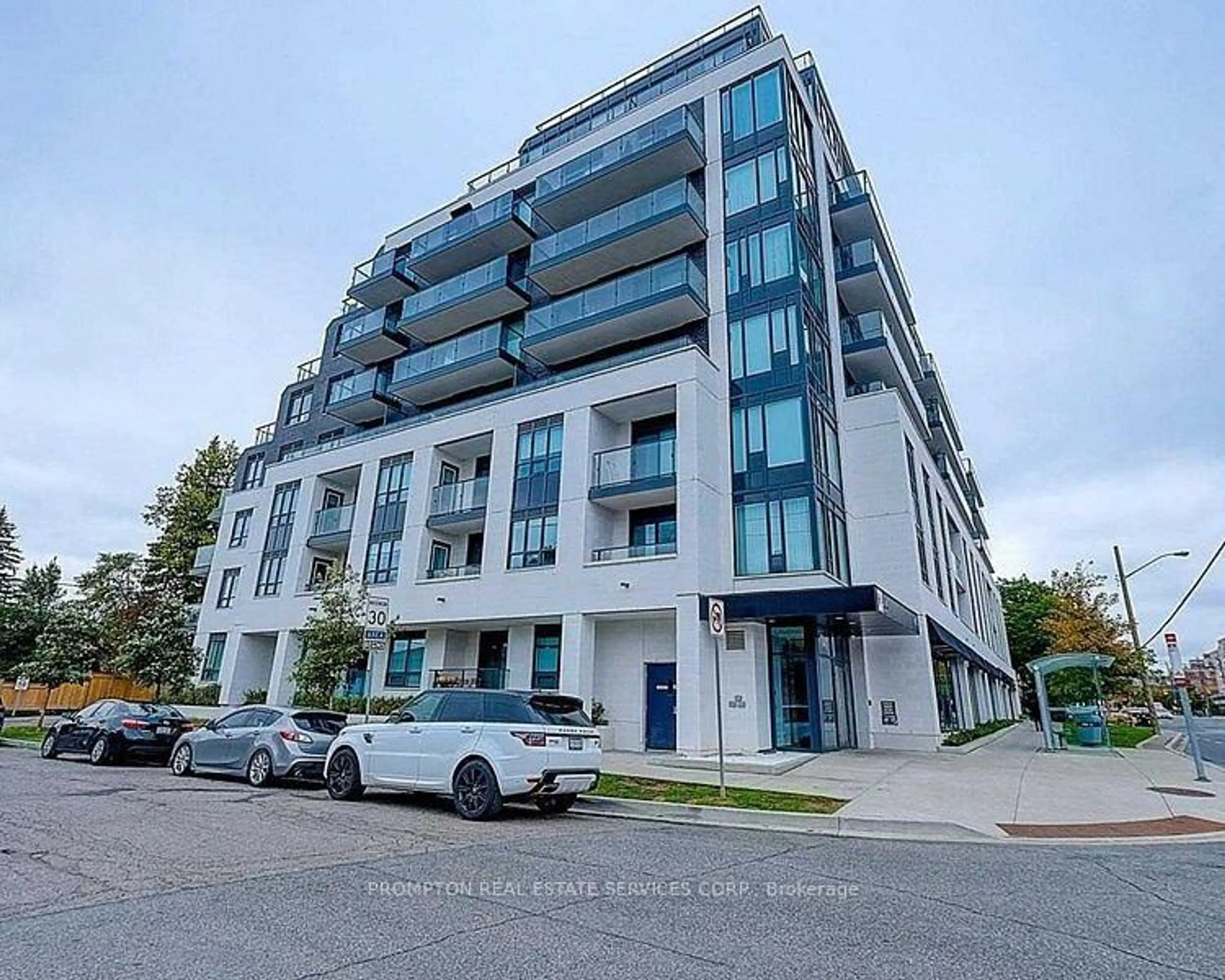 A pic from outside/outdoor area/front of a property/back of a property/a pic from drone, building for 741 Sheppard Ave #511, Toronto Ontario M3H 2S9