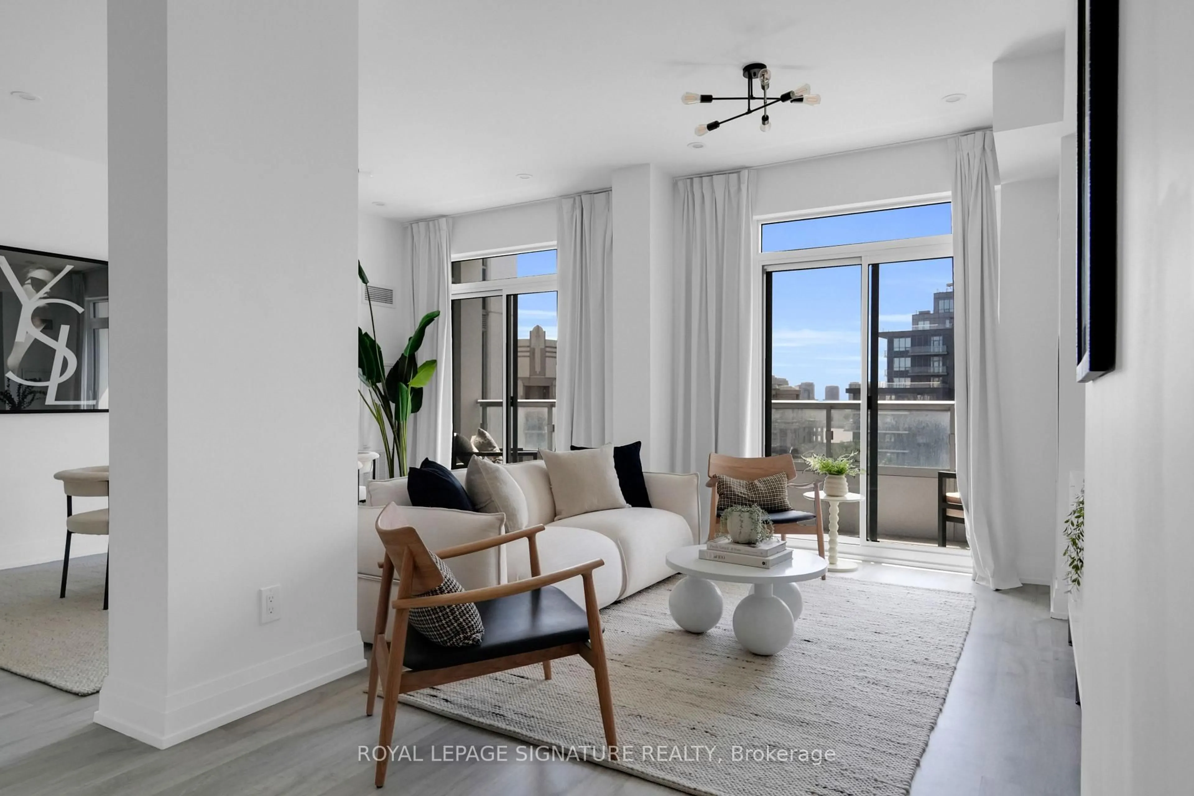 Living room with furniture, unknown for 591 Sheppard Ave #910, Toronto Ontario M2K 1B4