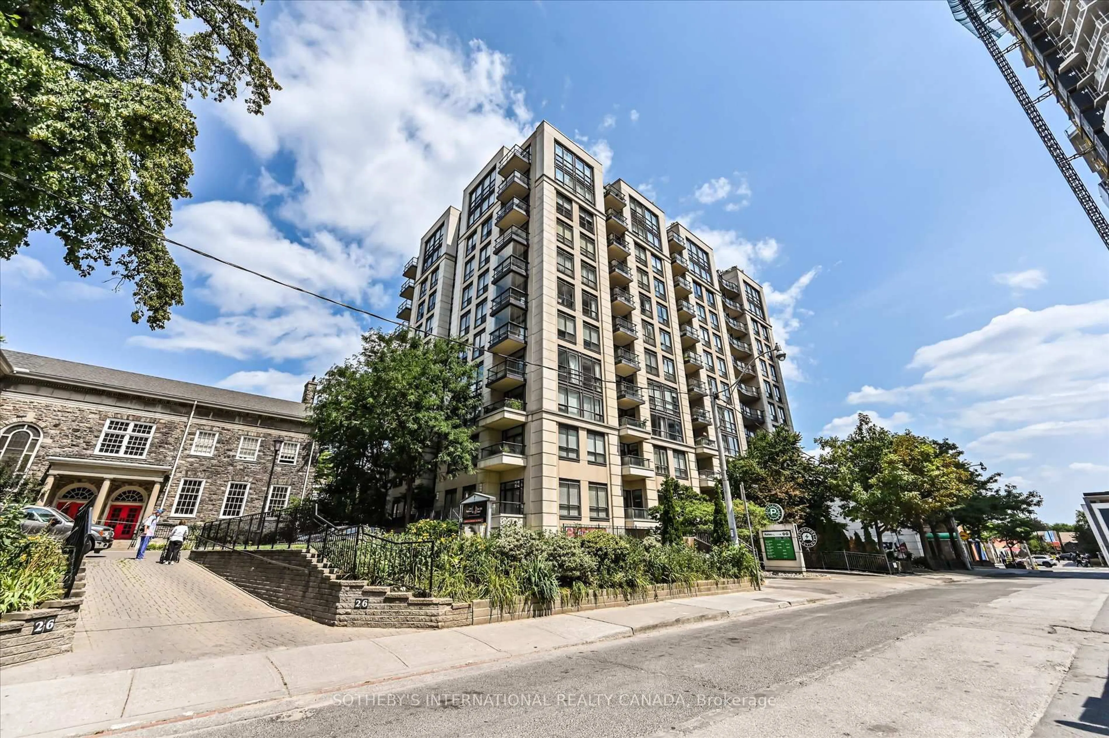 A pic from outside/outdoor area/front of a property/back of a property/a pic from drone, unknown for 10 Delisle Ave #1101, Toronto Ontario M4V 3C6