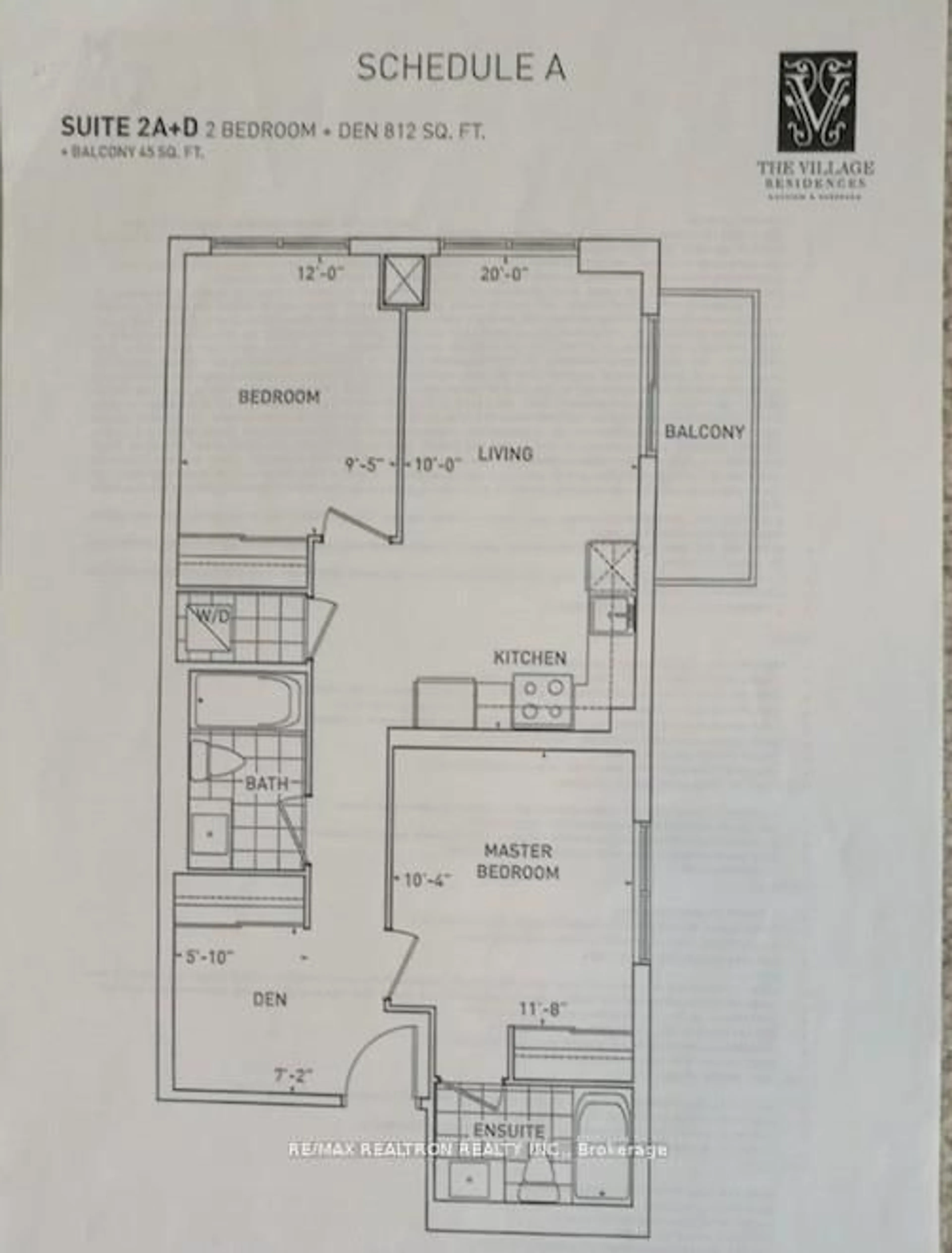 Floor plan for 591 Sheppard Ave #923, Toronto Ontario M2K 1B4