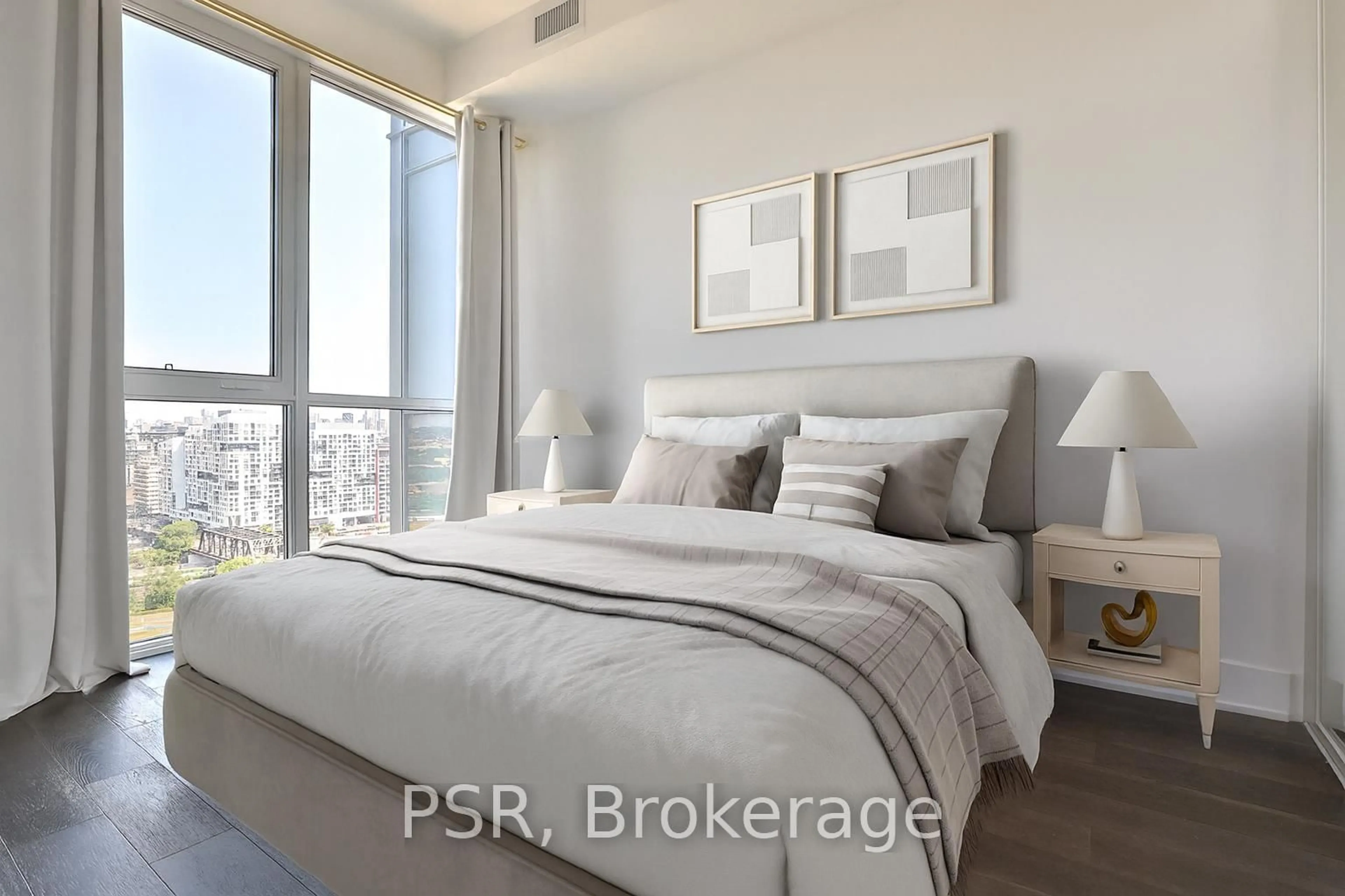 Bedroom with bed, unknown for 38 Iannuzzi St #LPH05, Toronto Ontario M5V 0S2