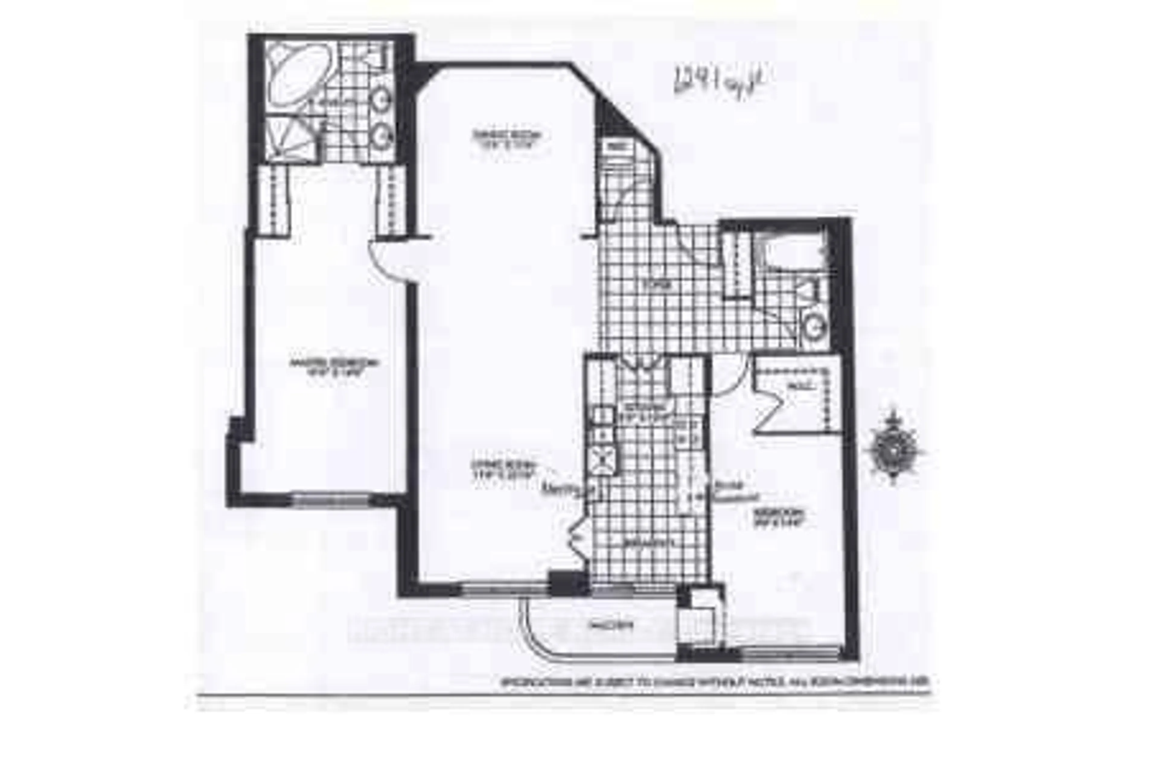 Floor plan for 33 Empress Ave #ph506, Toronto Ontario M2N 6Y7