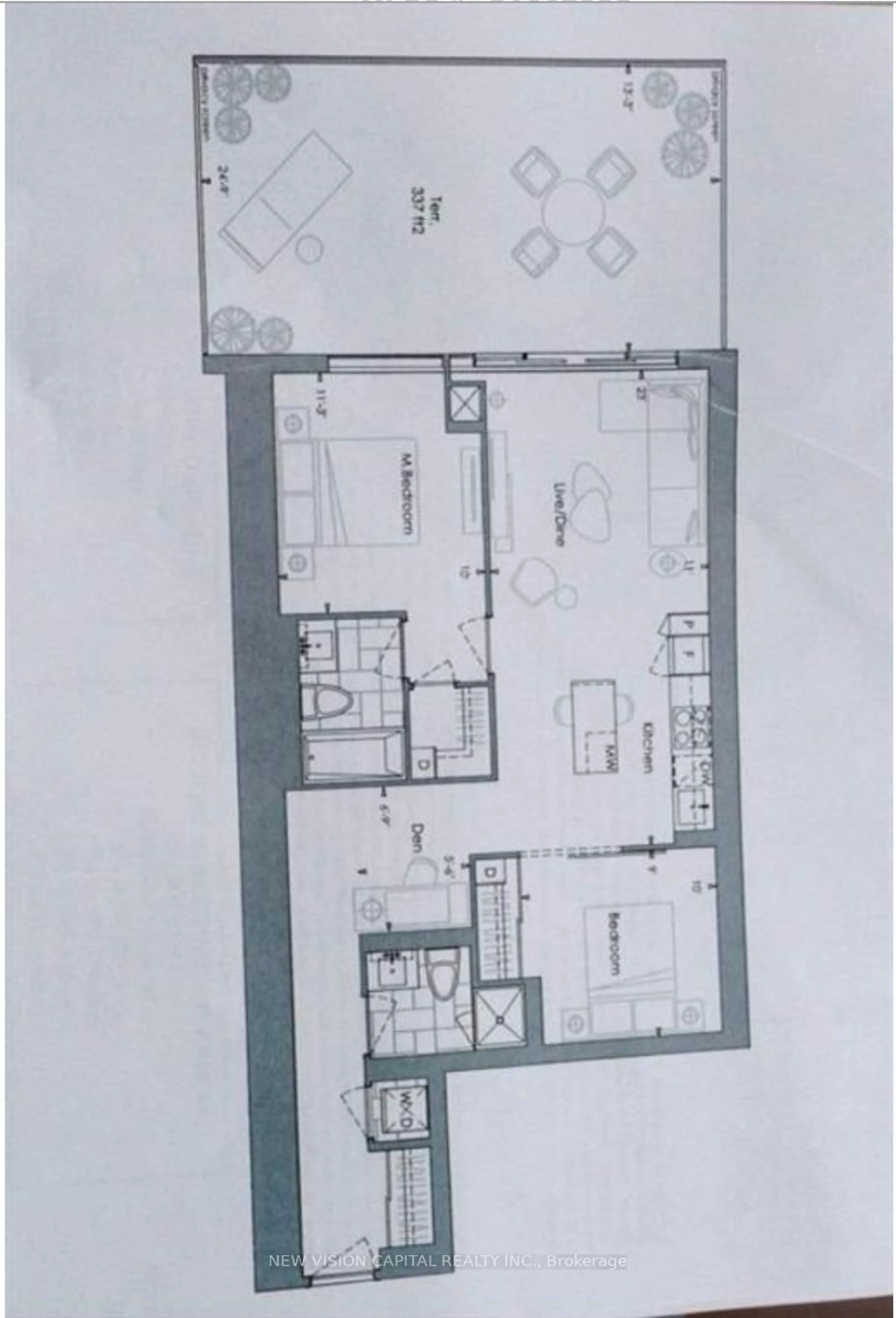 Floor plan for 7 Grenville St #715, Toronto Ontario M4Y 0E9
