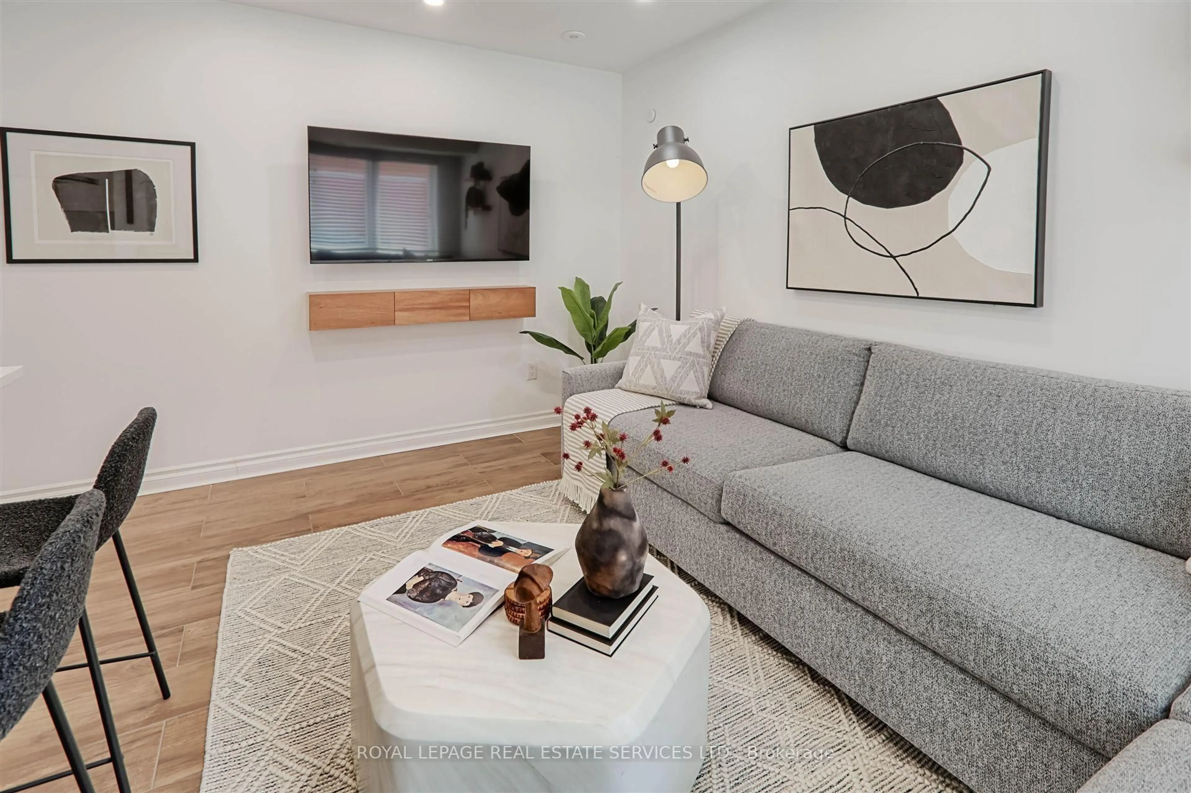 Living room with furniture, unknown for 40 Merchant Lane #113, Toronto Ontario M6P 4J6