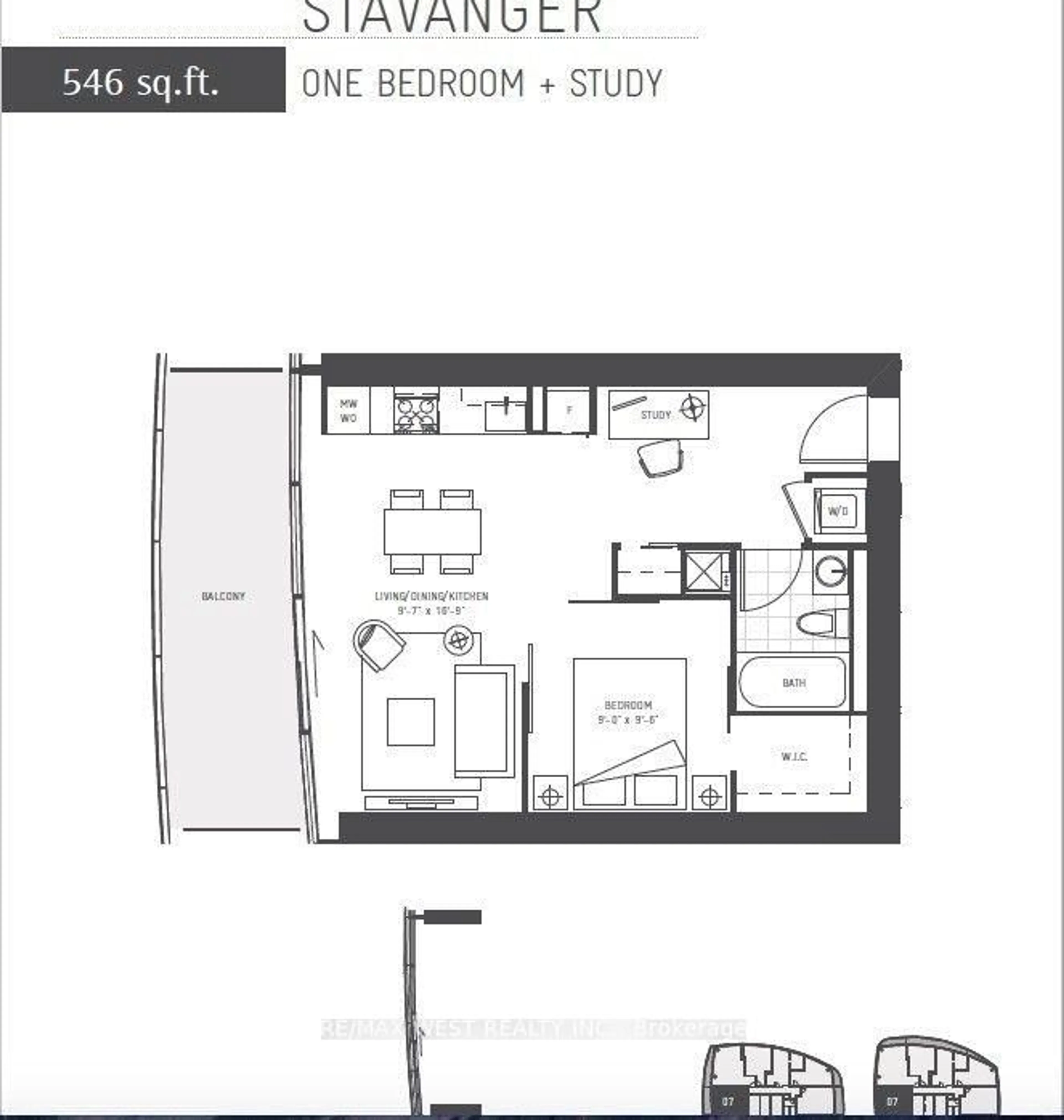 Floor plan for 14 York St #4507, Toronto Ontario M5J 0B1