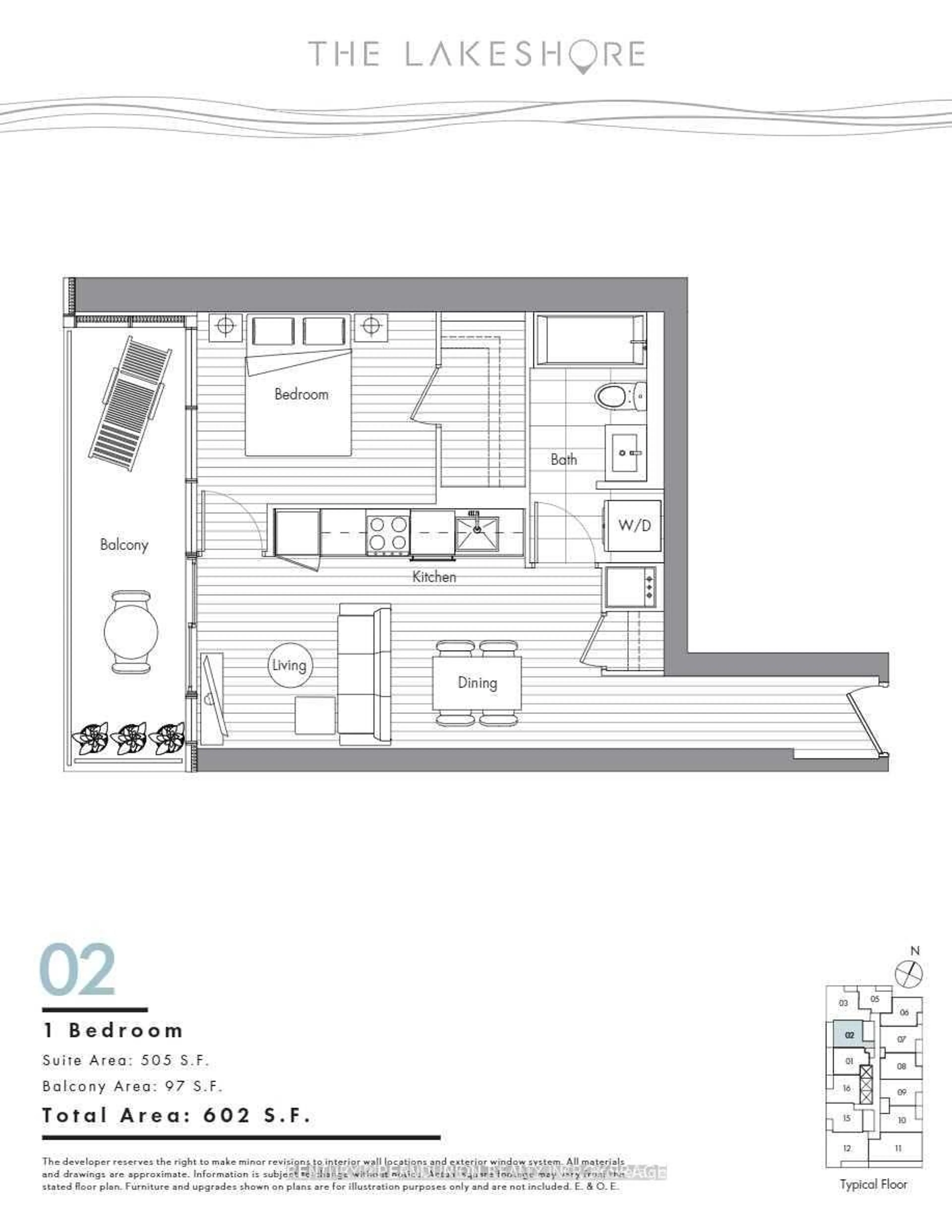 Floor plan for 19 Bathurst St #902, Toronto Ontario M5V 0N2