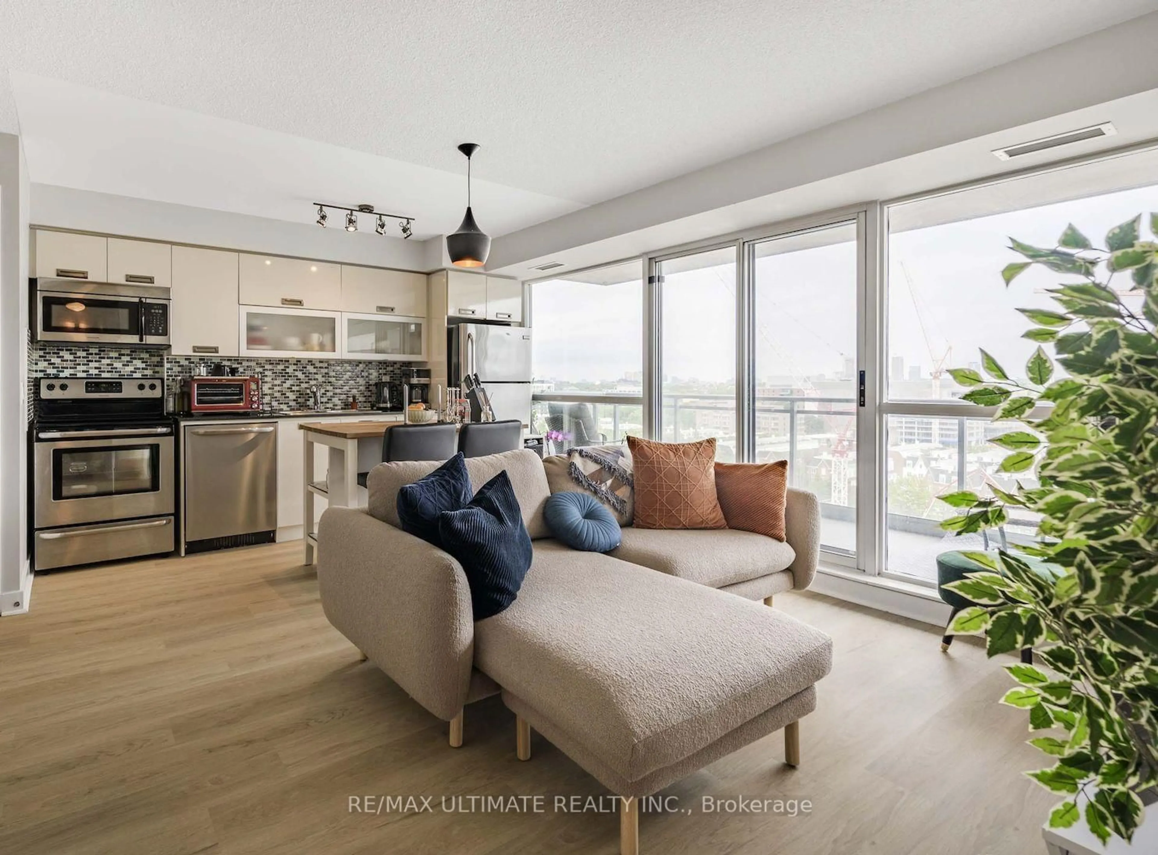 Living room with furniture, unknown for 100 Western Battery Rd #1108, Toronto Ontario M6K 3S2