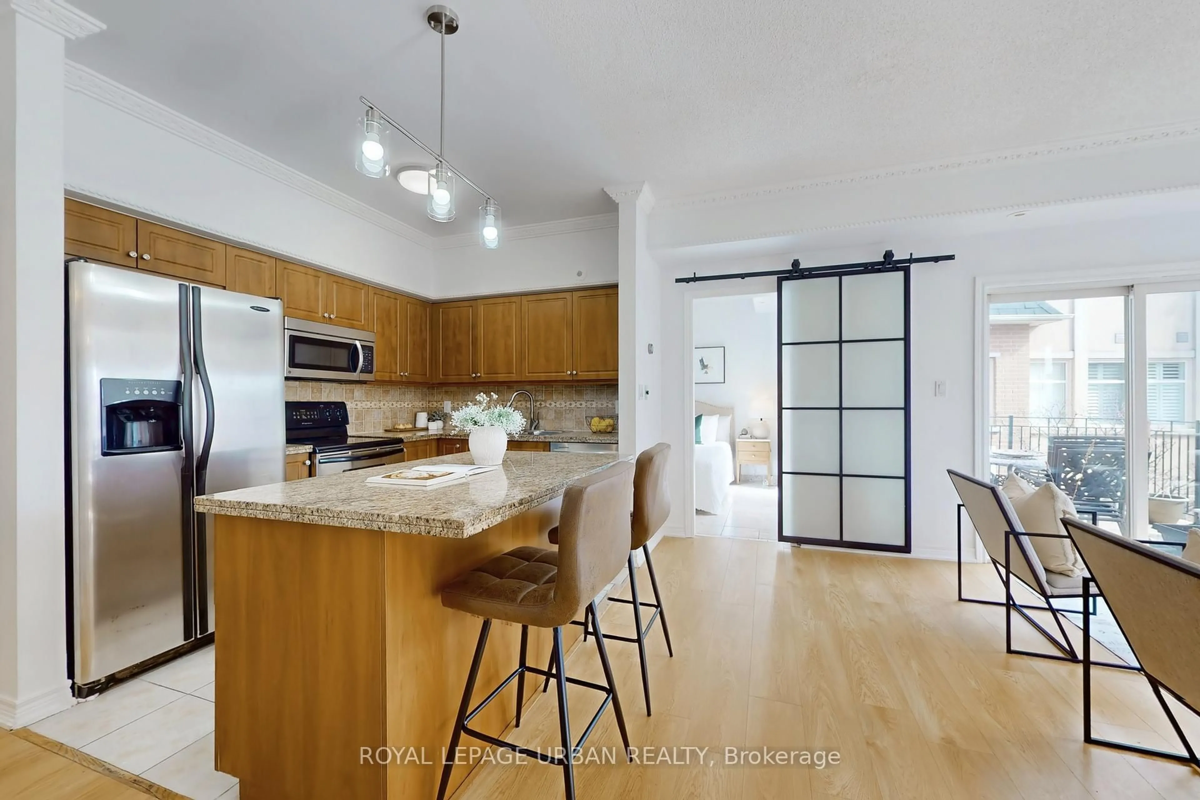 Open concept kitchen, unknown for 1837 Eglinton Ave #235, Toronto Ontario M4A 2Y4