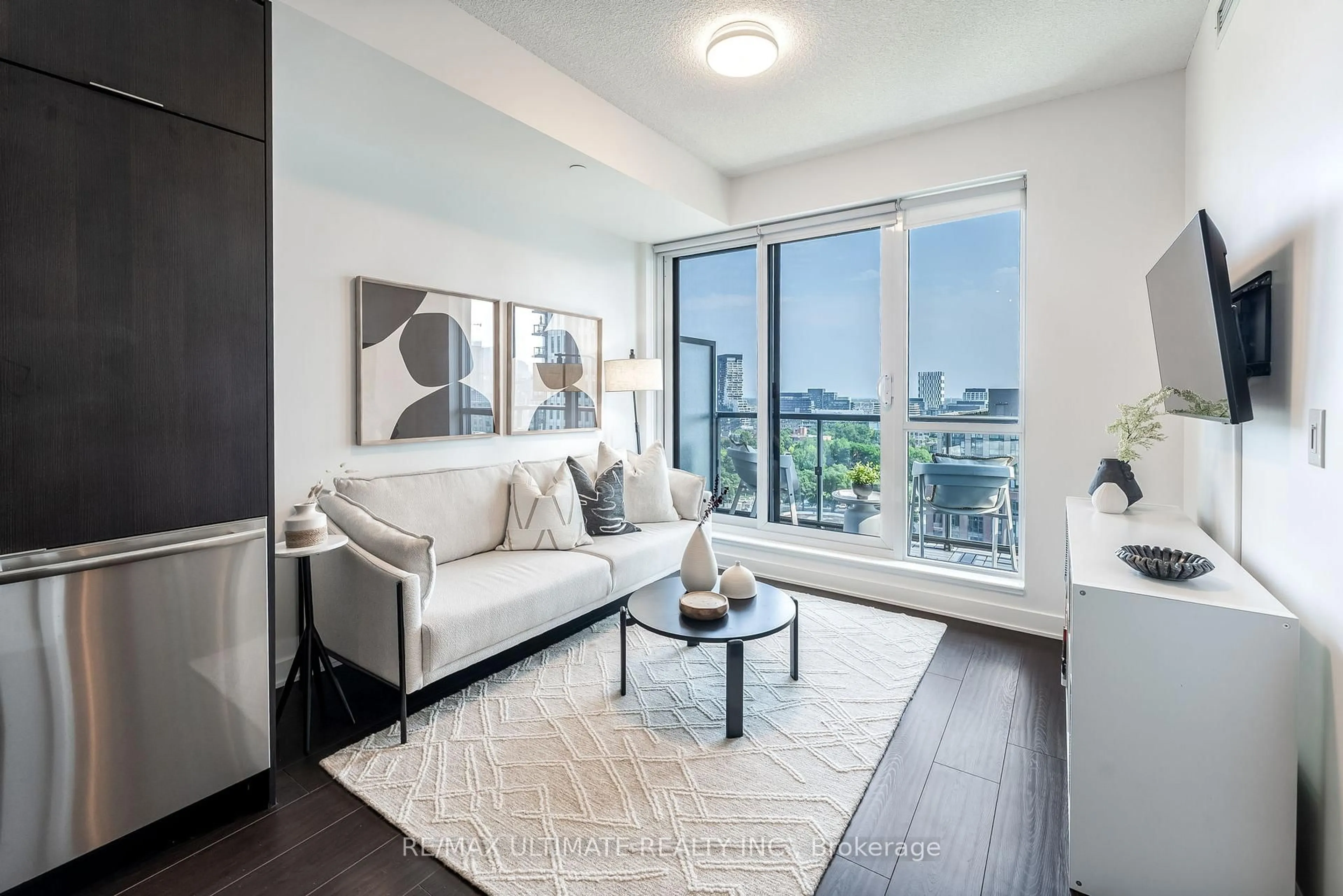 Living room with furniture, unknown for 170 sumach St #1404, Toronto Ontario M5A 0C3