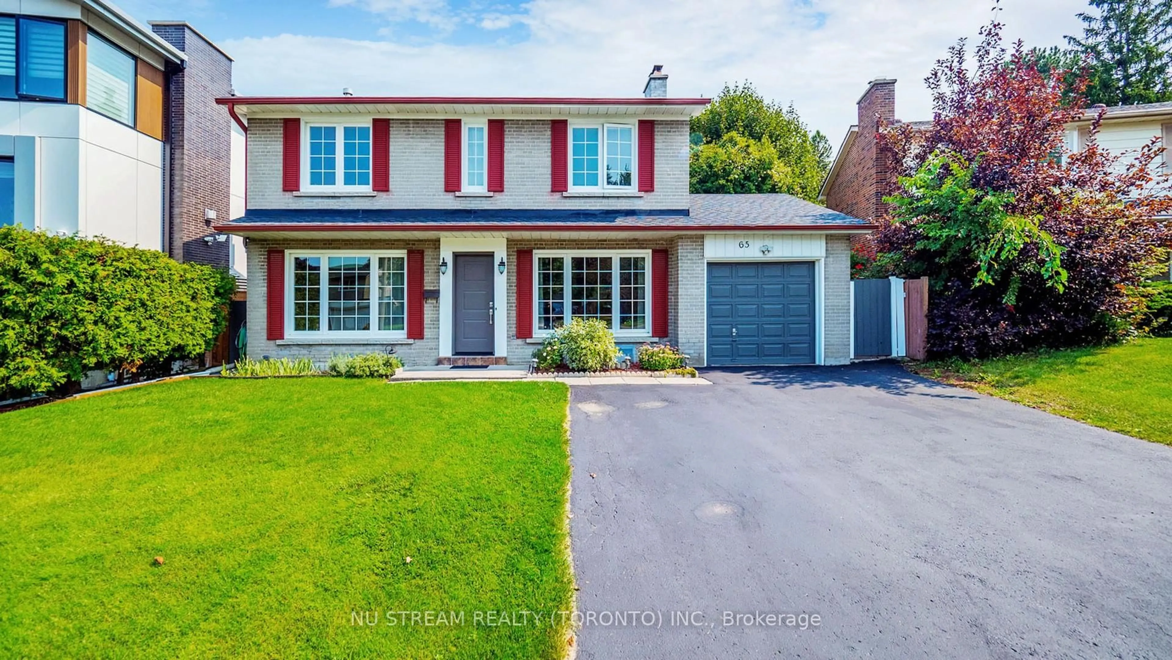 Home with brick exterior material, street for 65 Clansman Blvd, Toronto Ontario M2H 1X7