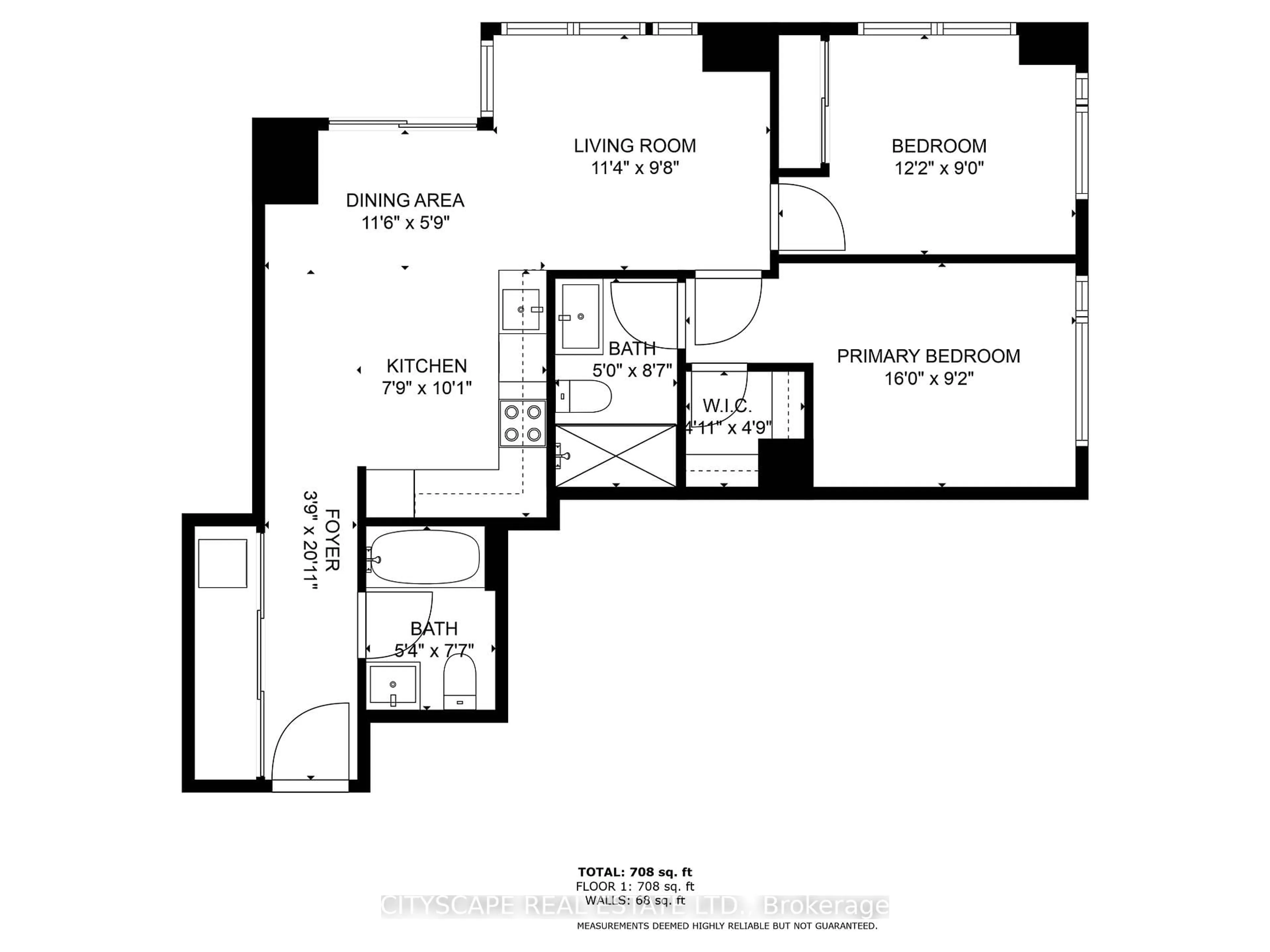 Floor plan for 5180 Yonge St, Toronto Ontario M2N 0K5