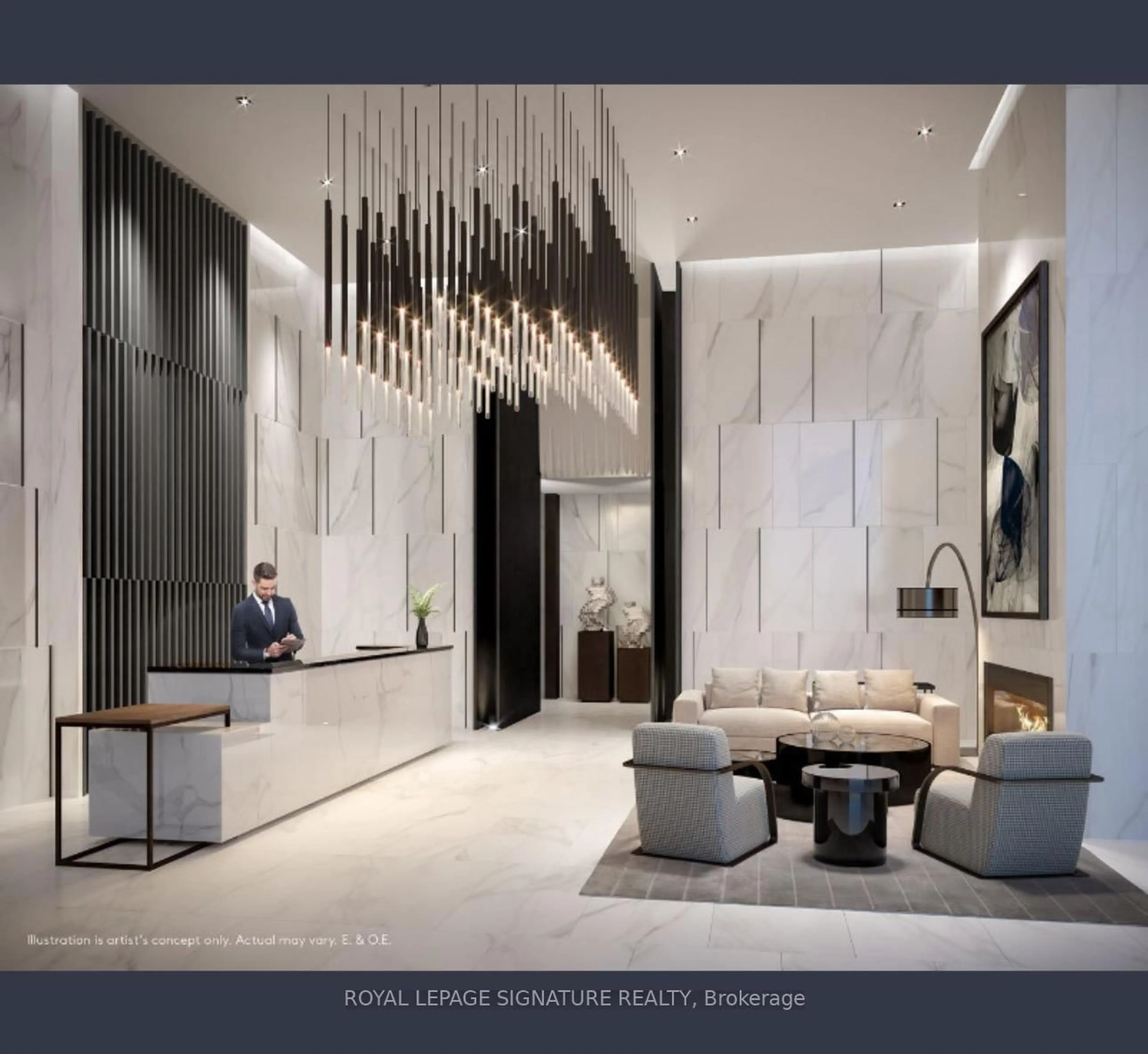 Lobby for 82 Dalhousie St #3307, Toronto Ontario M5B 1Y7
