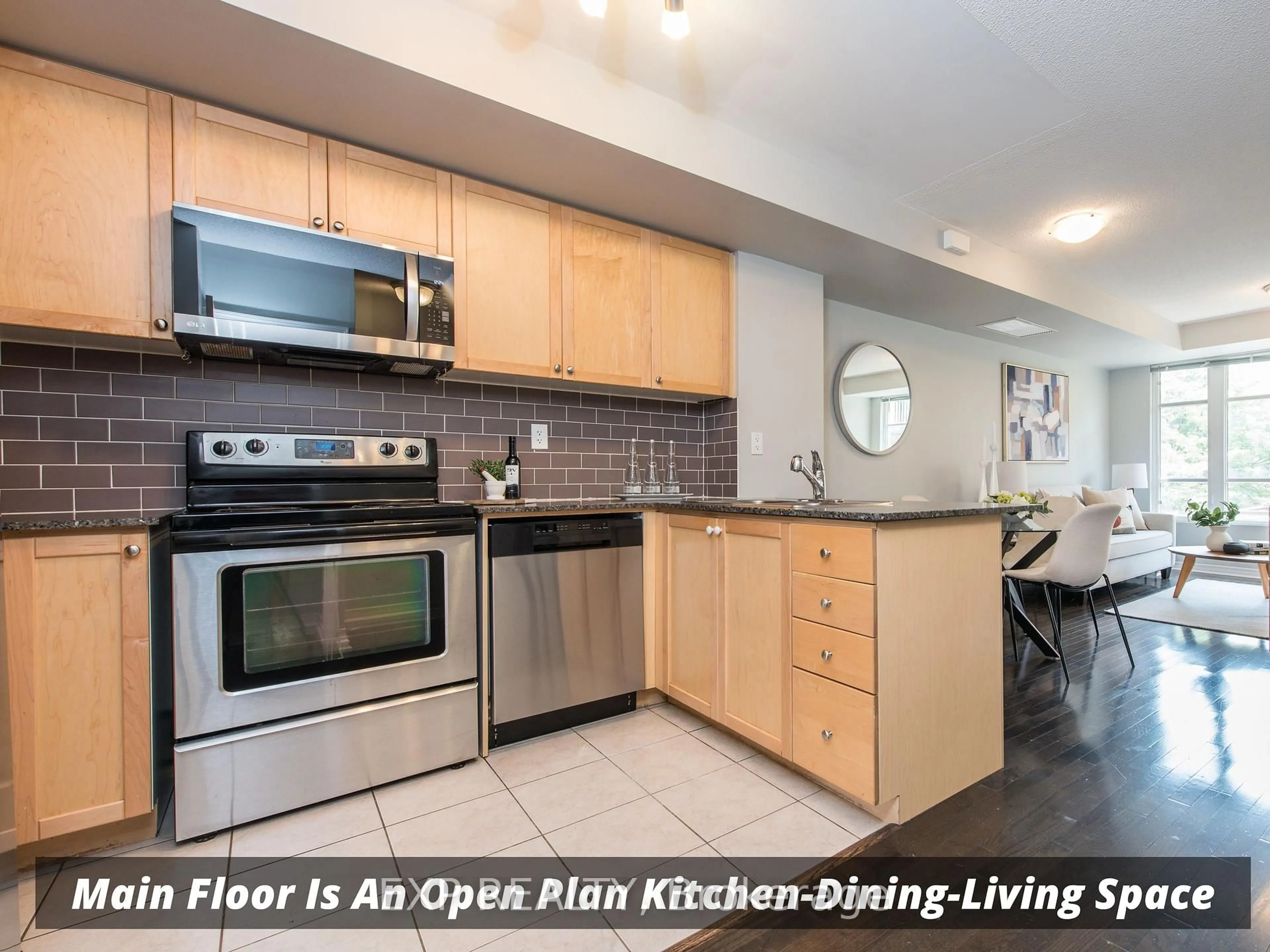 Open concept kitchen, unknown for 21 Ruttan St #242, Toronto Ontario M6P 0A1