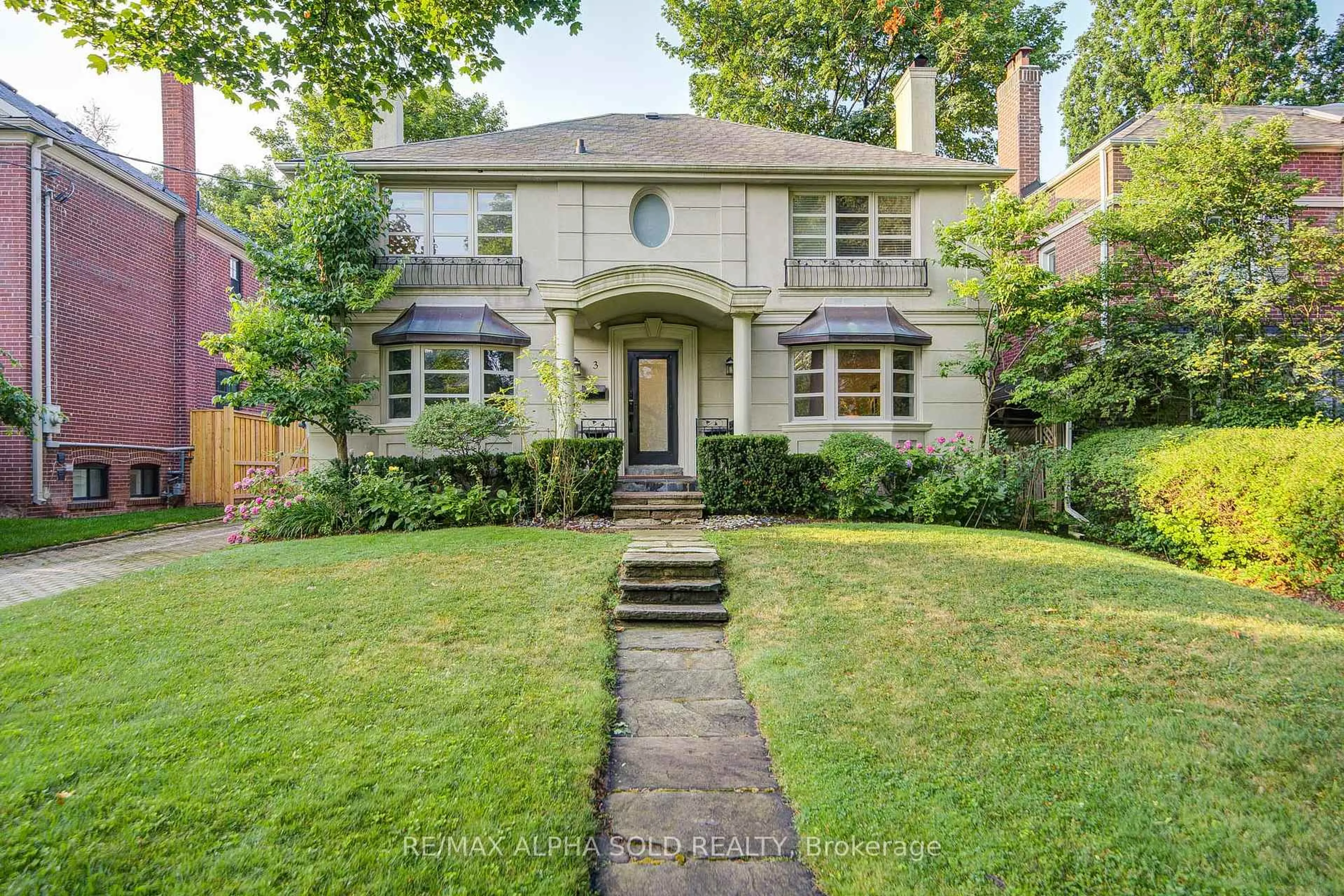 Home with brick exterior material, street for 3 Silverwood Ave, Toronto Ontario M5P 1W3
