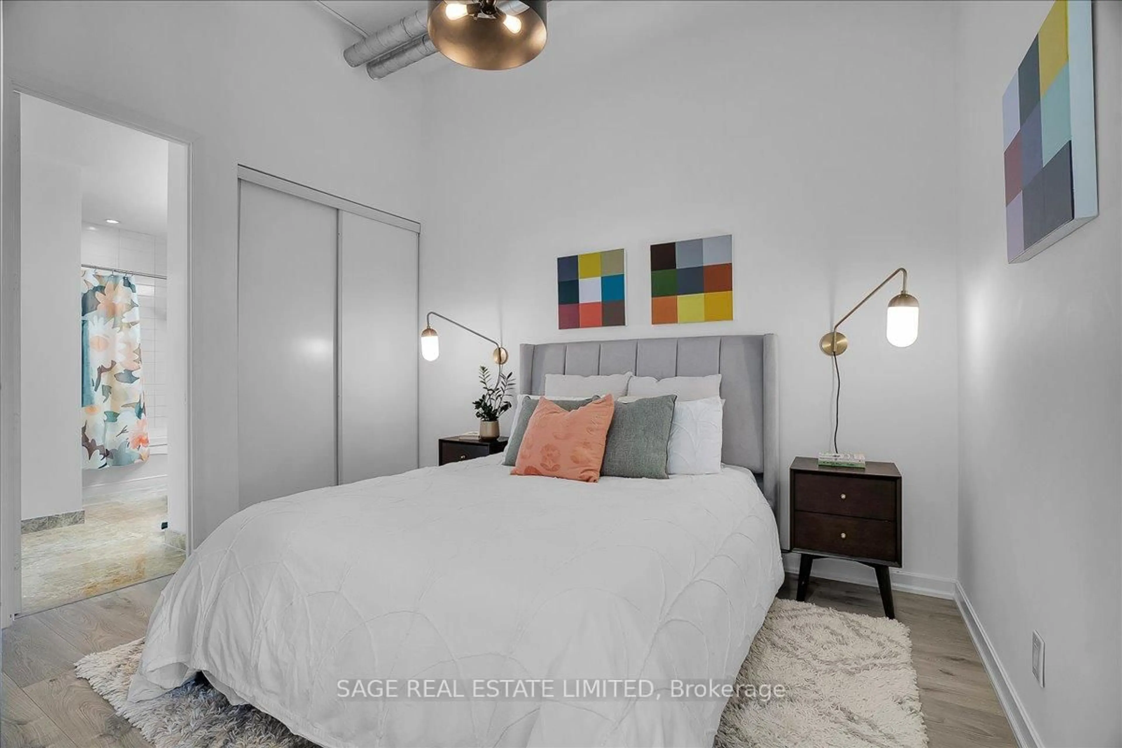 Bedroom with bed, unknown for 380 Macpherson Ave #317, Toronto Ontario M4V 3E3