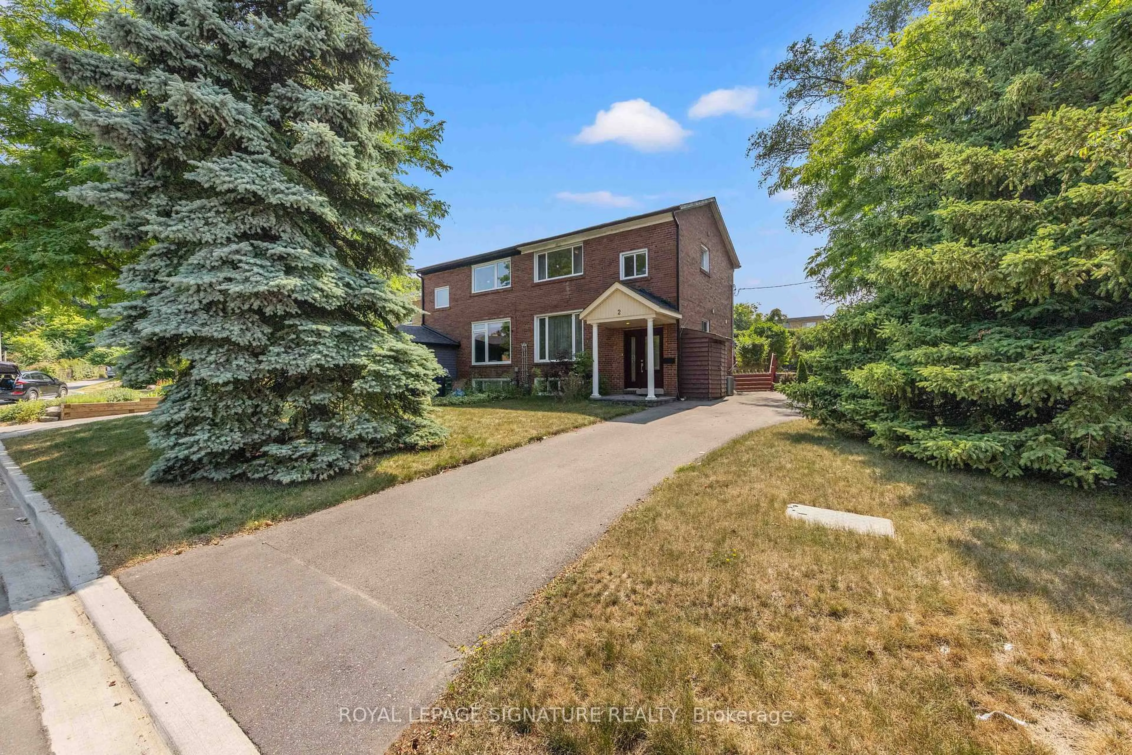 Home with brick exterior material, street for 2 Guytoi Crt, Toronto Ontario M3C 1Y2