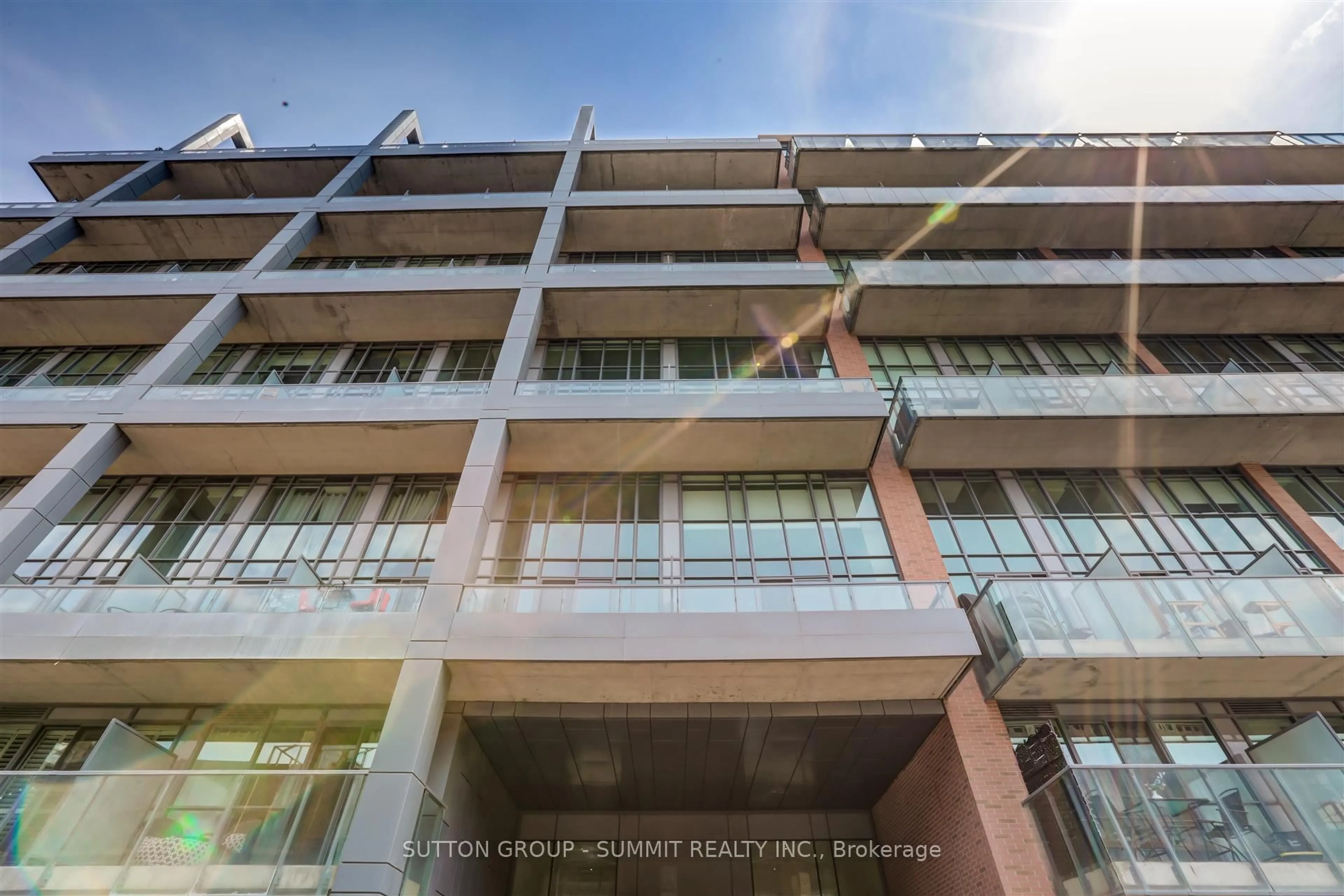 Balcony in the apartment, building for 5 Hanna Ave #505, Toronto Ontario M6K 1W8