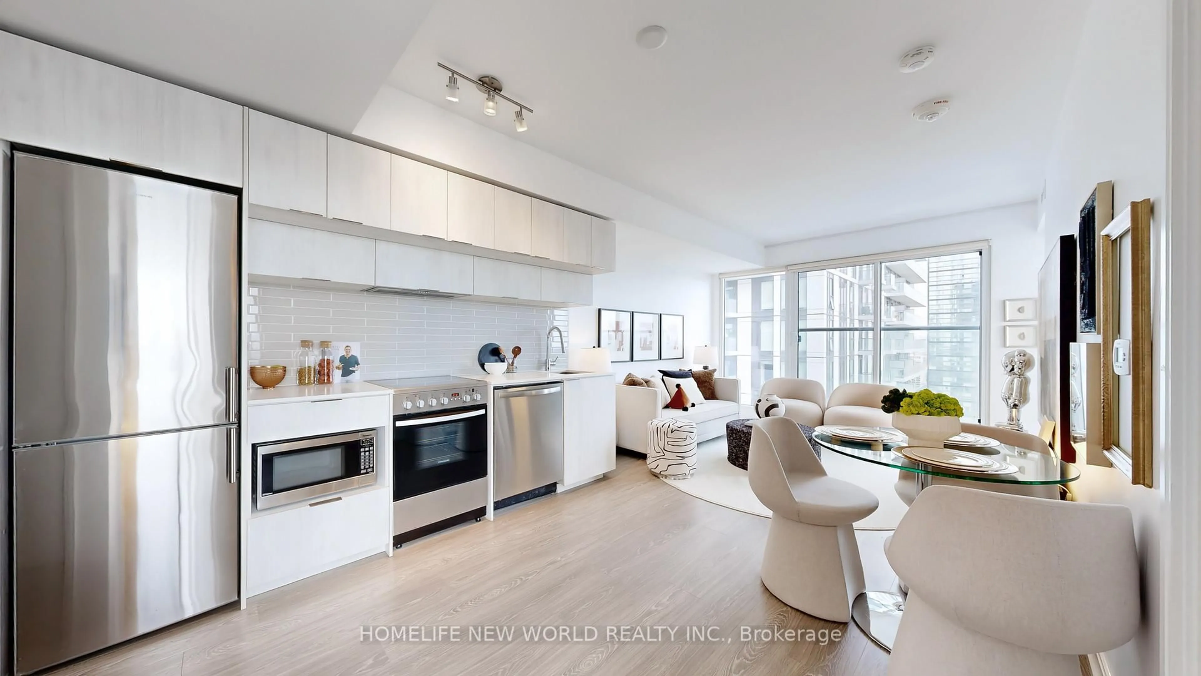 Open concept kitchen, unknown for 181 Dundas St #3503, Toronto Ontario M5A 0N5