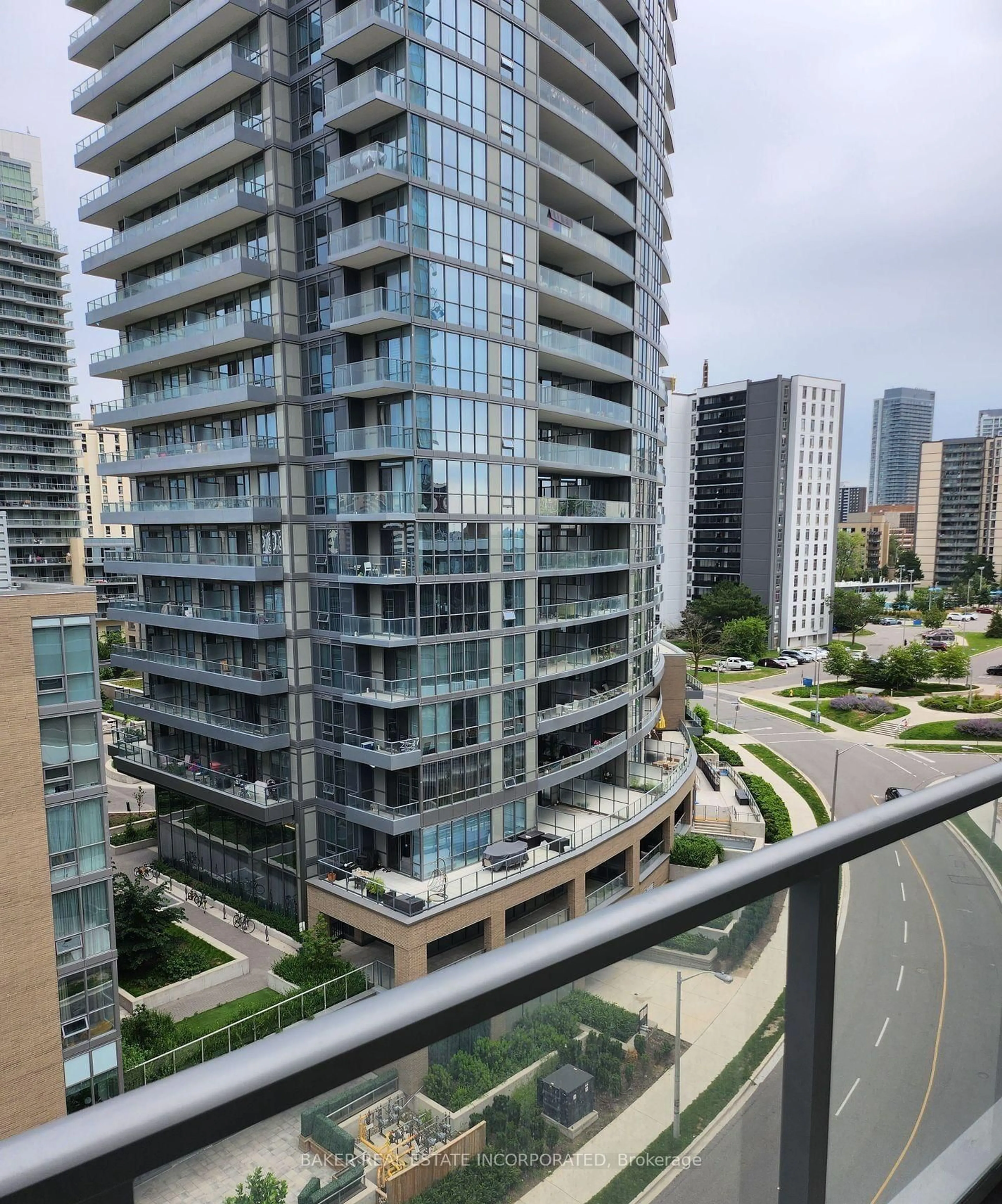 Balcony in the apartment, city buildings view from balcony for 36 Forest Manor Rd #216, Toronto Ontario M2J 0H3