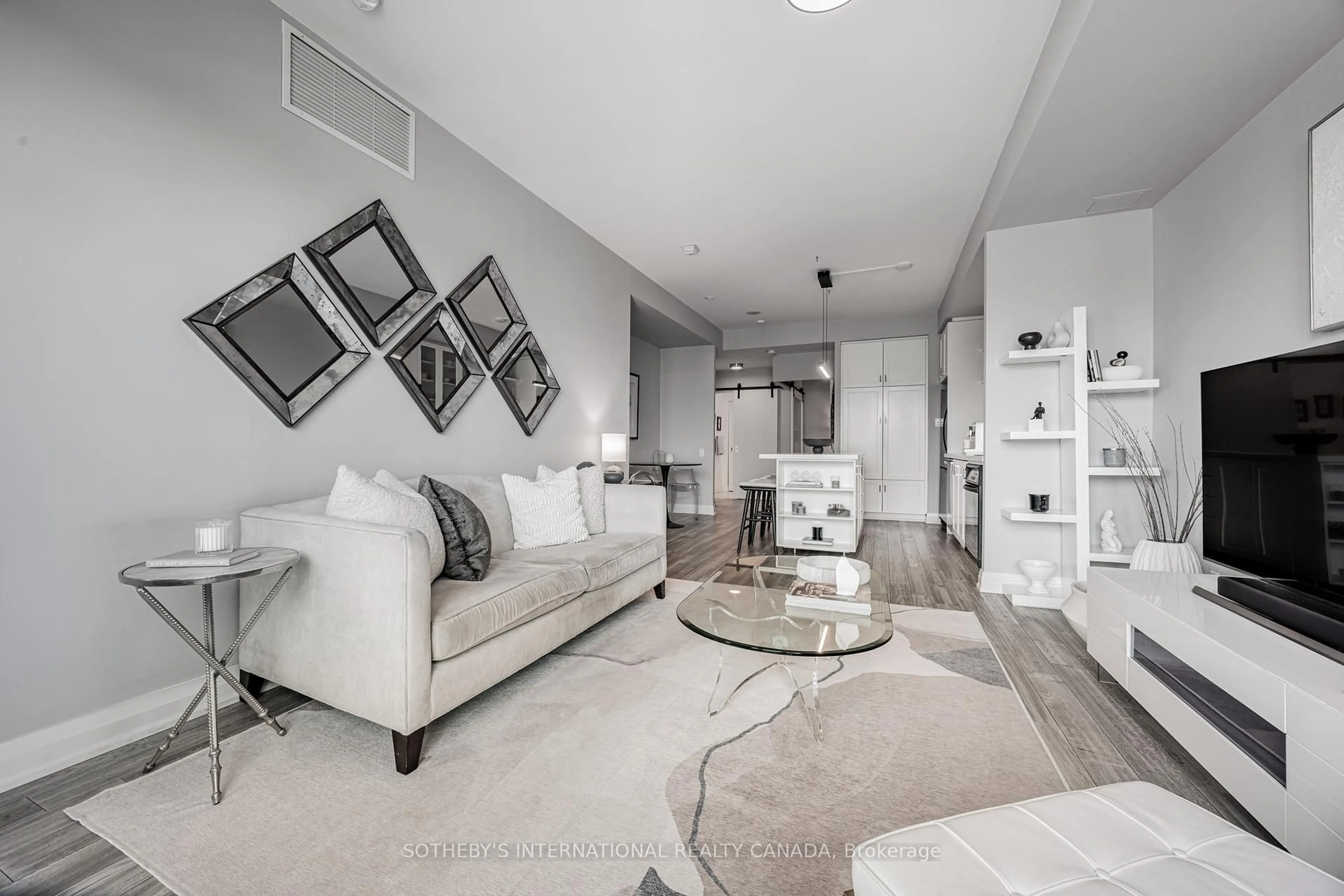 Living room with furniture, unknown for 20 Scrivener Sq #507, Toronto Ontario M4W 3X9