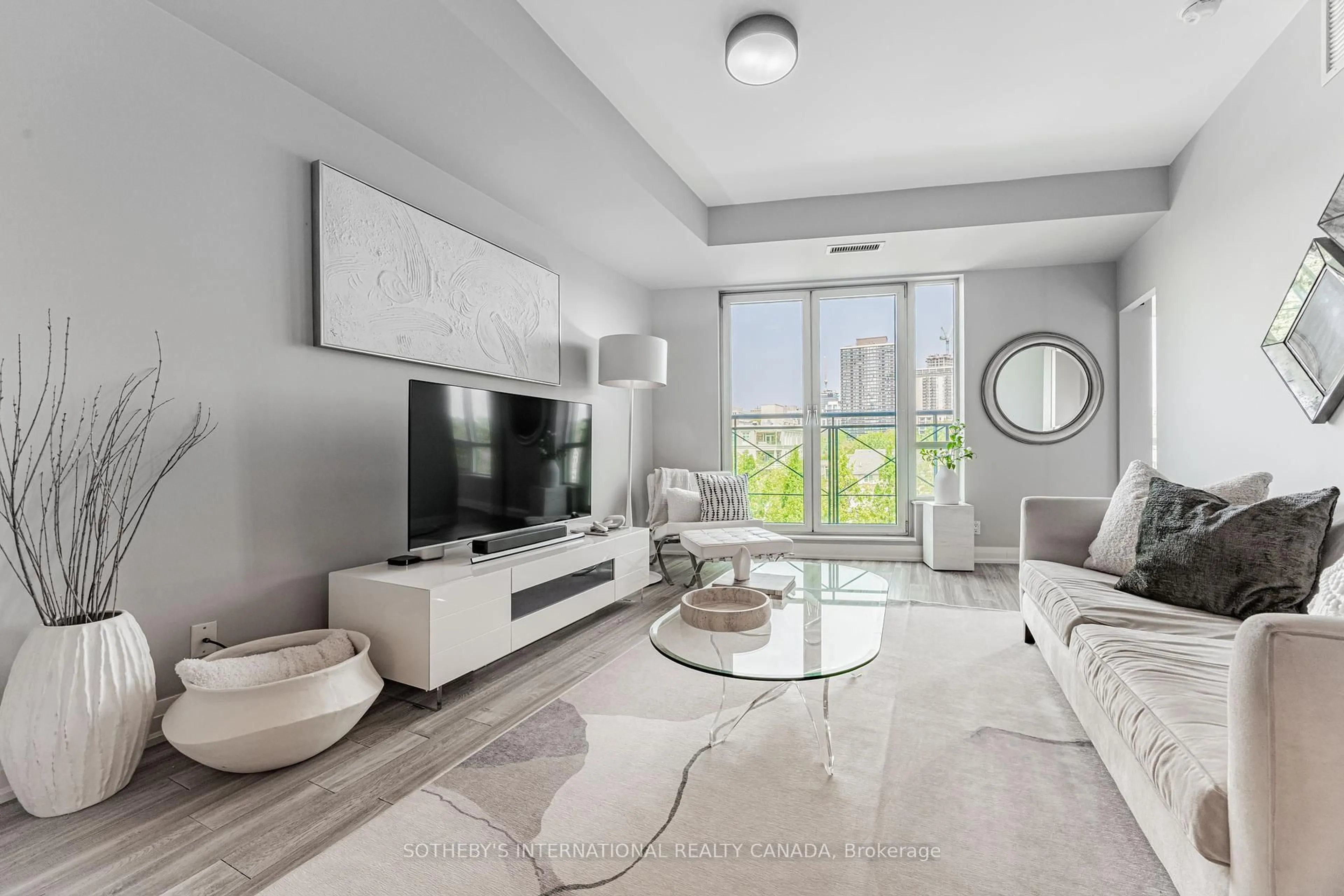 Living room with furniture, unknown for 20 Scrivener Sq #507, Toronto Ontario M4W 3X9