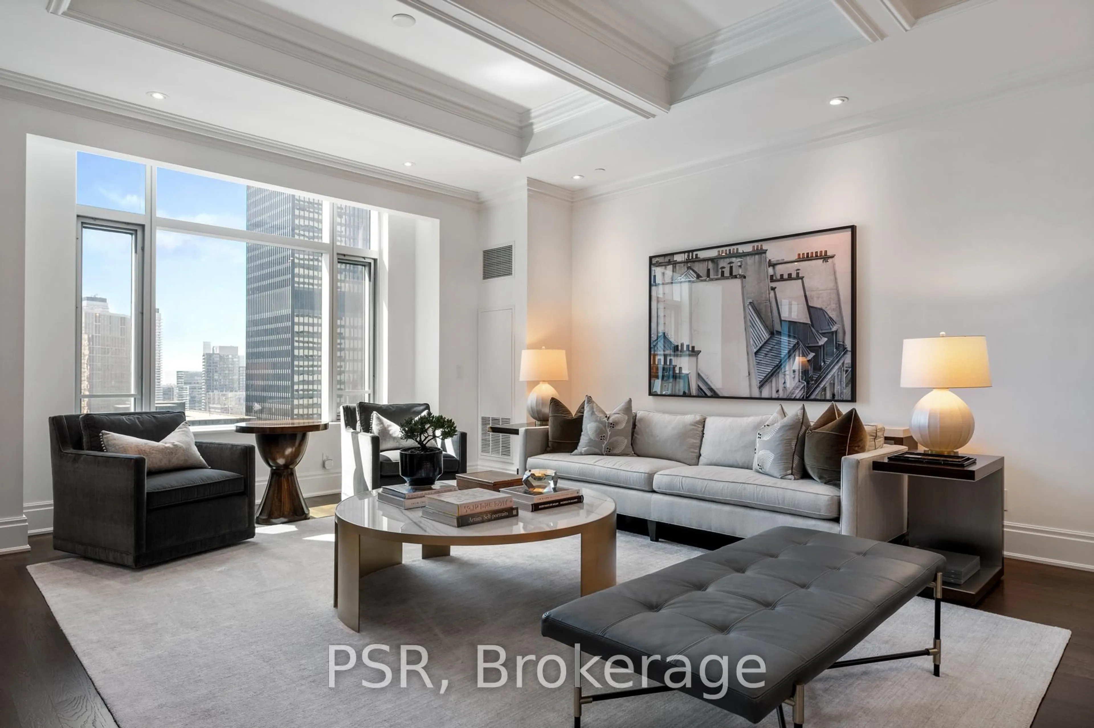Living room with furniture, unknown for 311 Bay St #3605, Toronto Ontario M5H 4G5