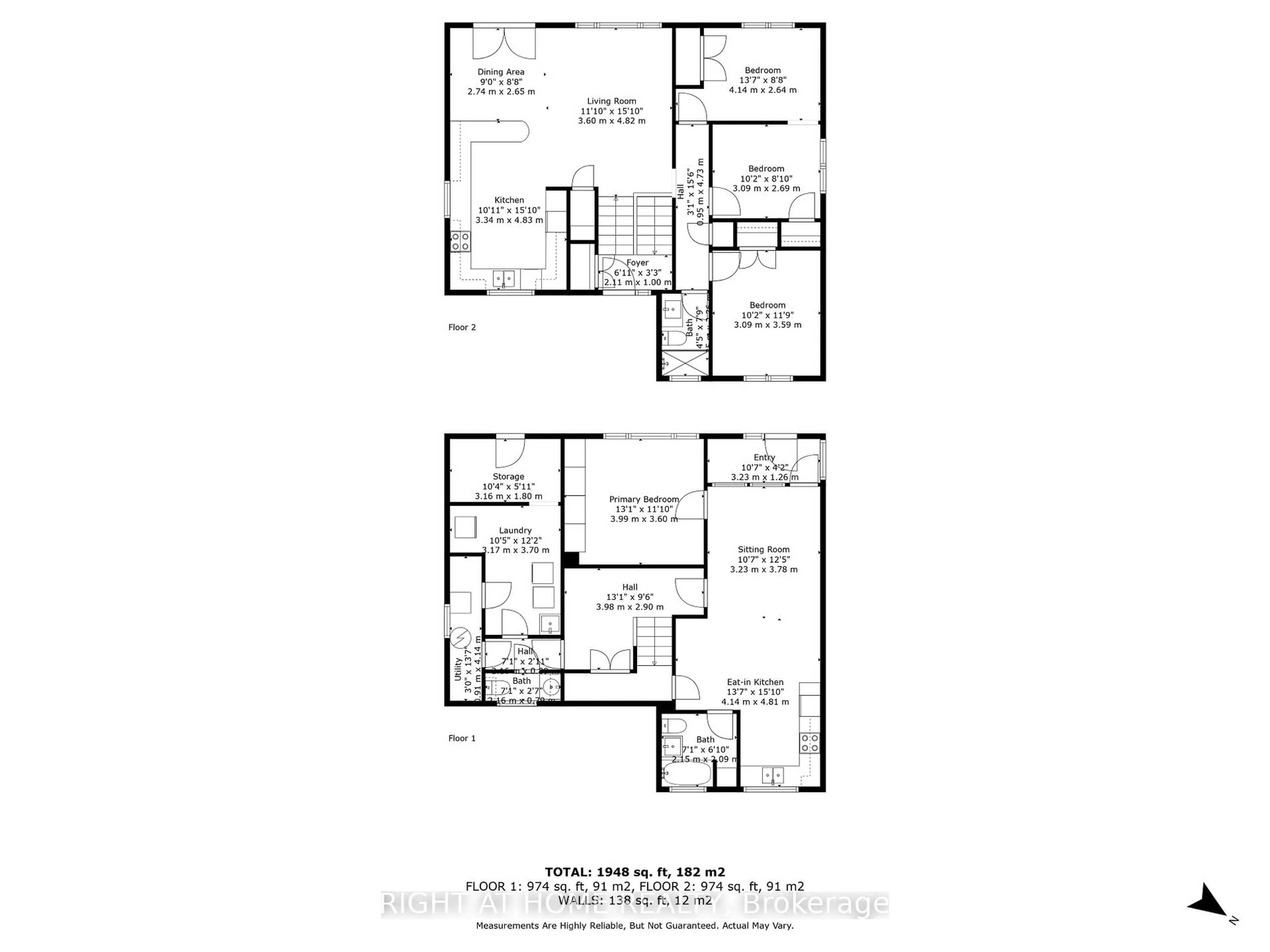 Floor plan for 142 Sloane Ave, Toronto Ontario M4A 2B7