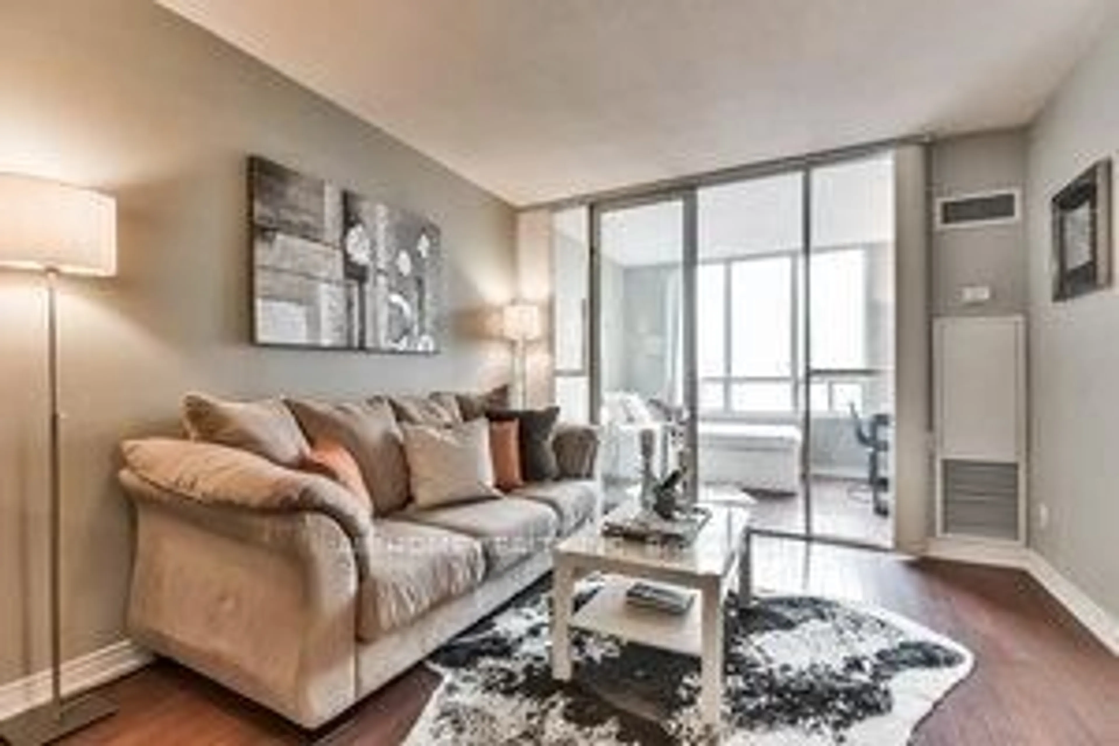 Living room with furniture, unknown for 260 doris Ave #607, Toronto Ontario M2N 6X9