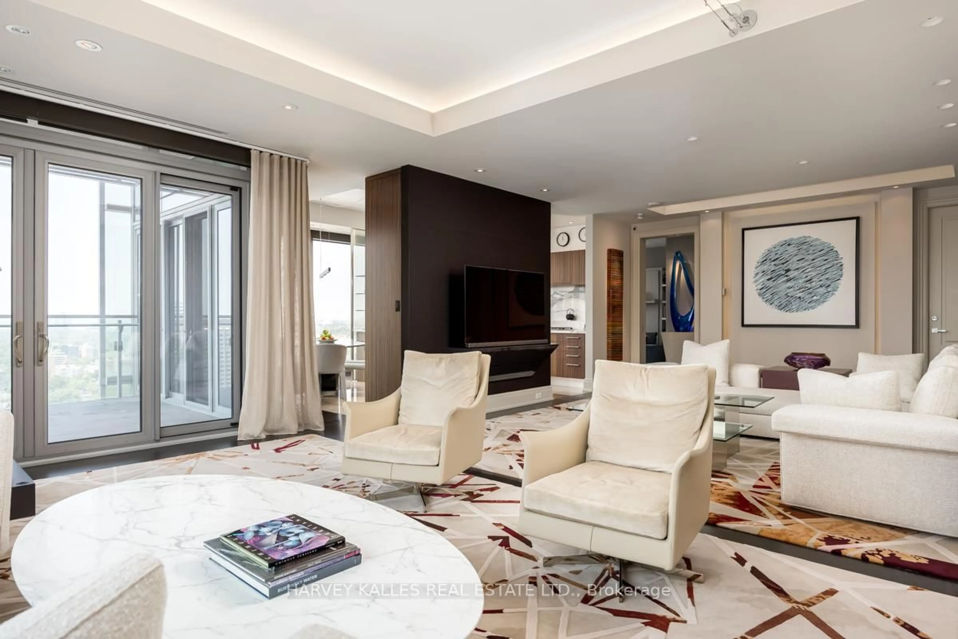 Living room with furniture, unknown for 50 Yorkville Ave #2604, Toronto Ontario M4W 0A3