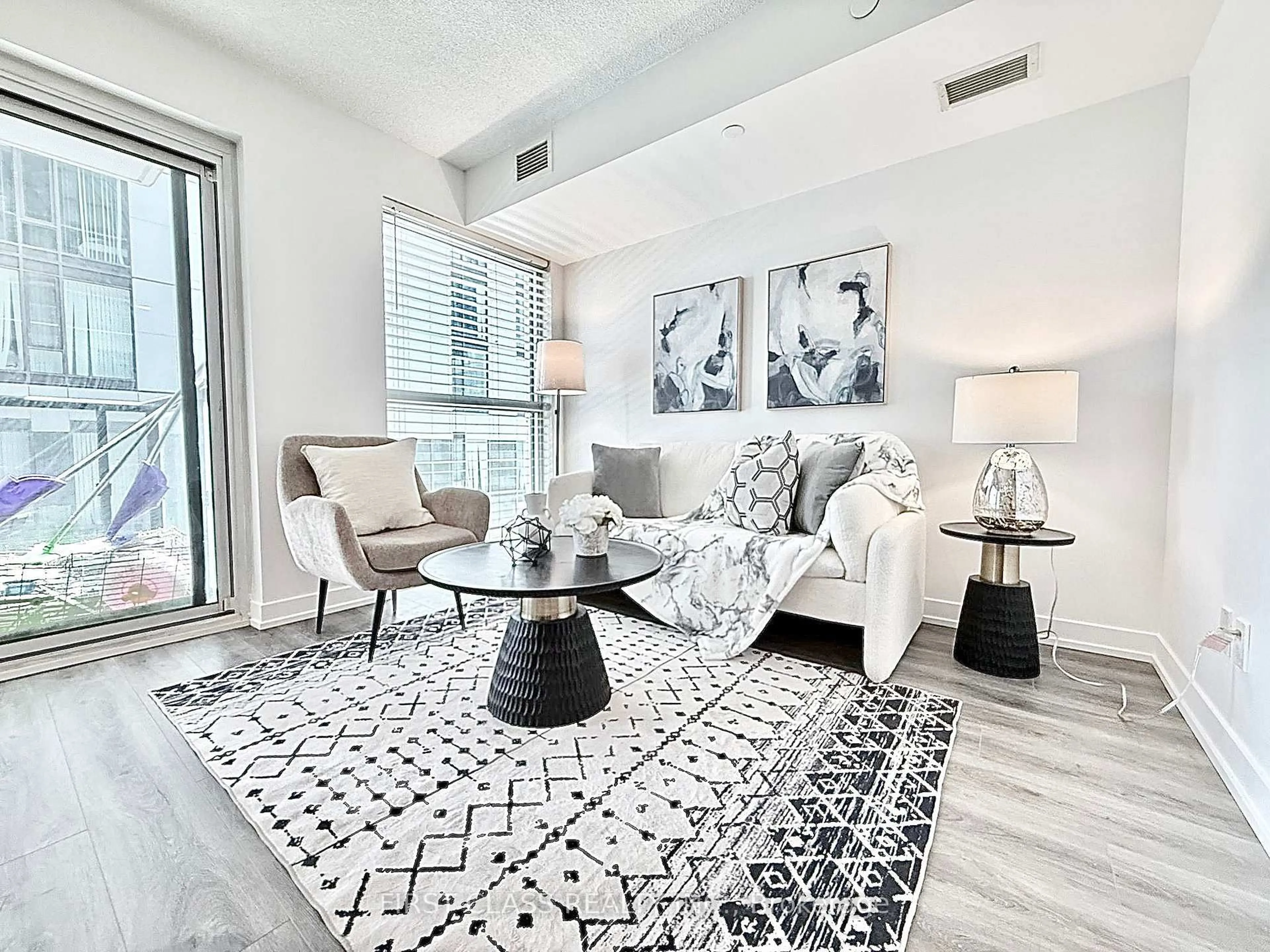 Living room with furniture, unknown for 87 Peter St #1413, Toronto Ontario M5V 0P1
