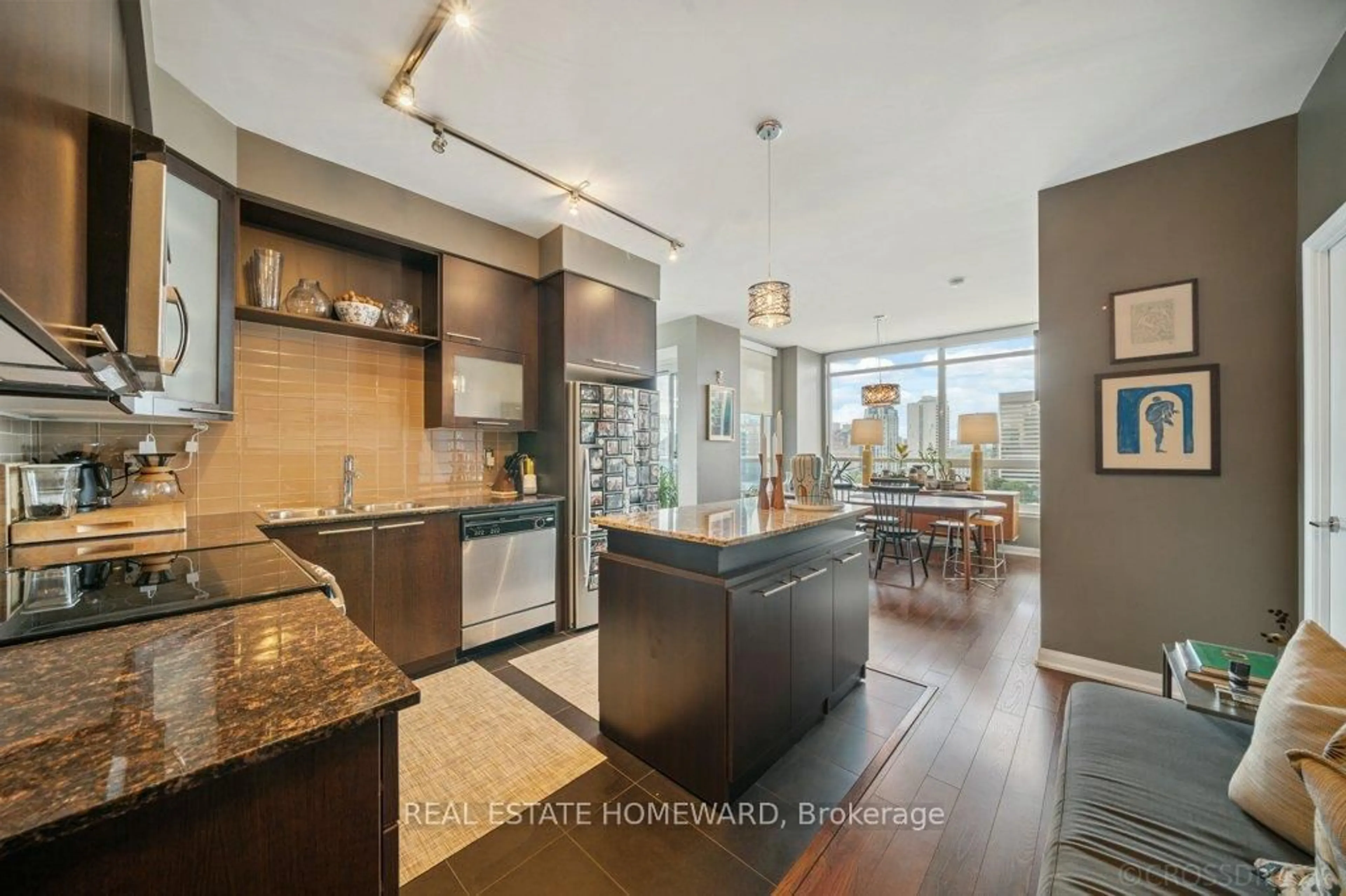 Open concept kitchen, unknown for 500 Sherbourne St #1210, Toronto Ontario M4X 1L1