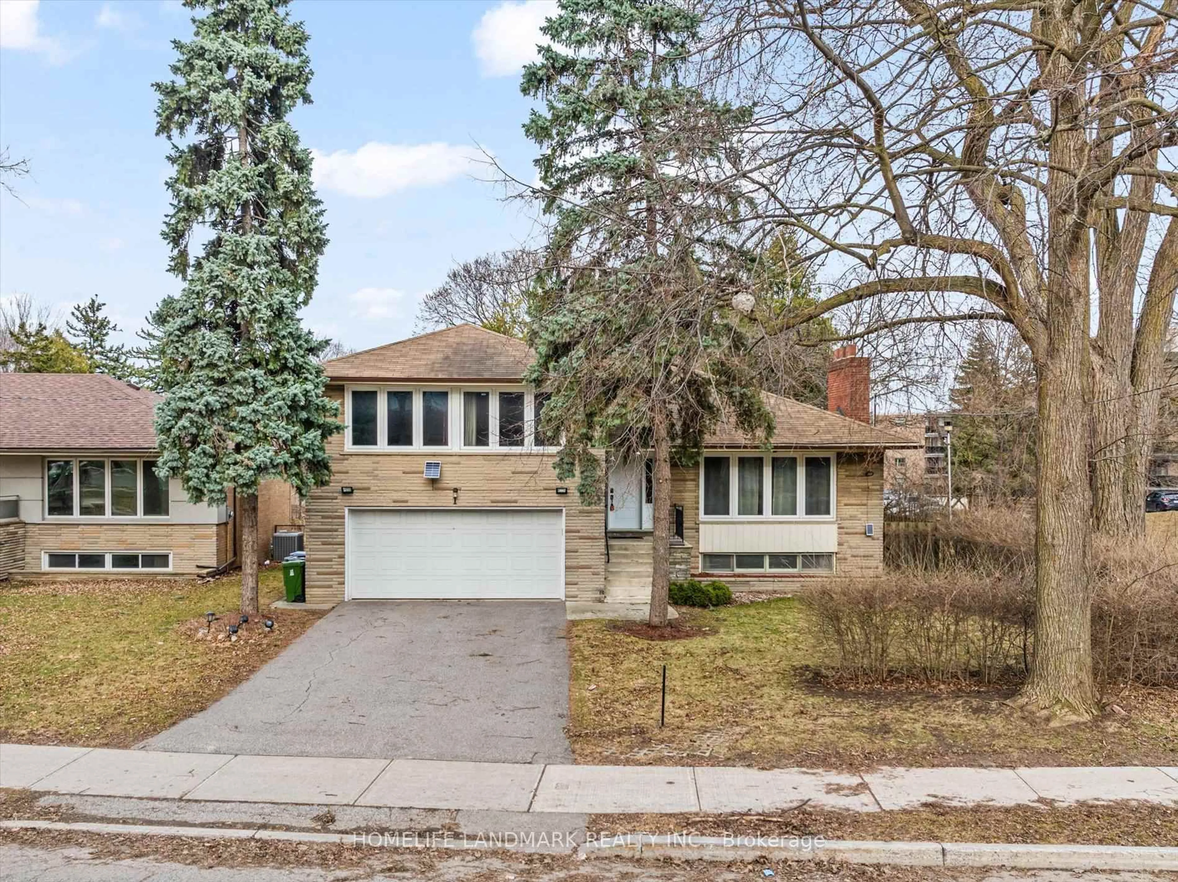 Home with brick exterior material, street for 1 Hawksbury Dr, Toronto Ontario M2K 1M2
