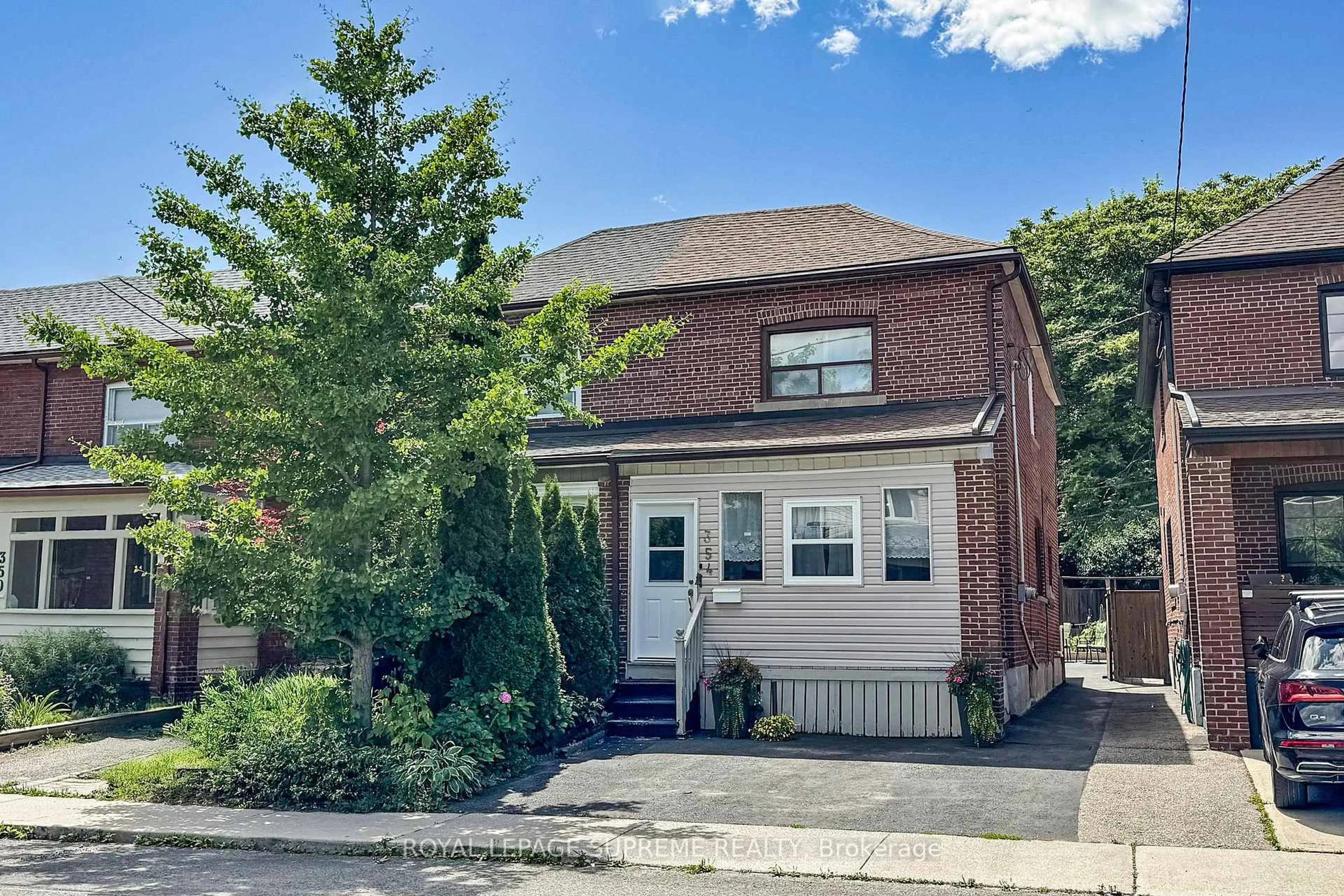 Home with brick exterior material, street for 354 Winona Dr, Toronto Ontario M6C 3T3