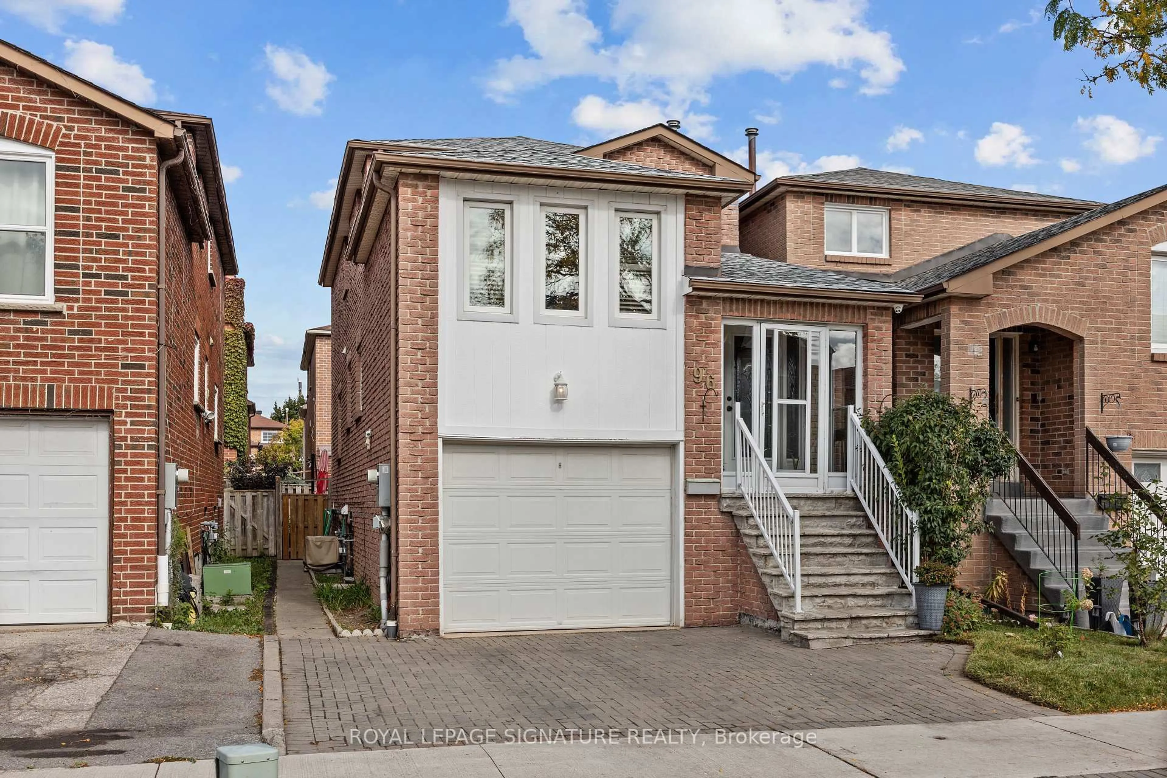 Home with brick exterior material, street for 96 Carnival Crt, Toronto Ontario M2R 3T8