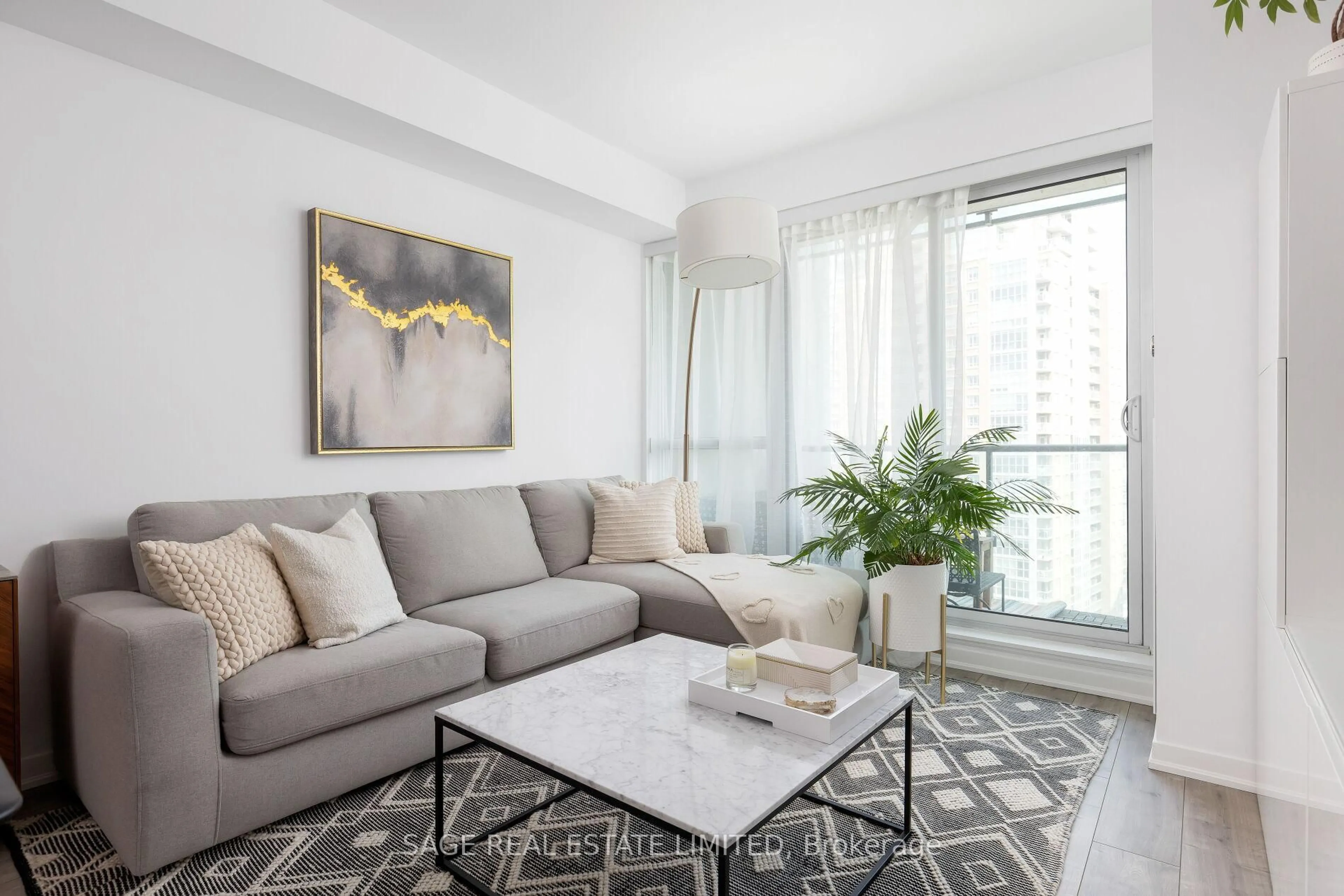 Living room with furniture, unknown for 150 East Liberty St #1601, Toronto Ontario M6K 3R5