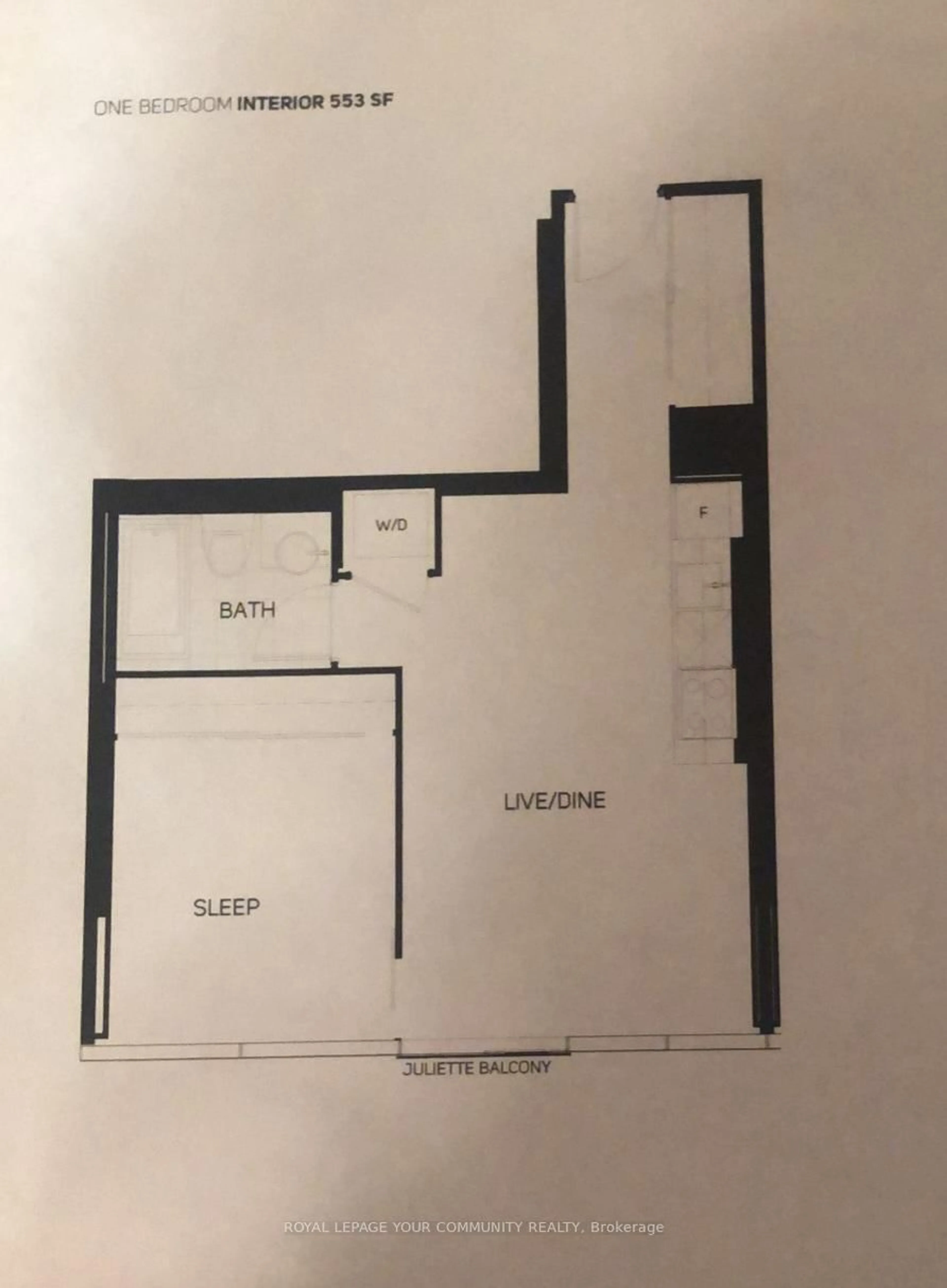 Floor plan for 60 Colborne St #2104, Toronto Ontario M5E 1E3