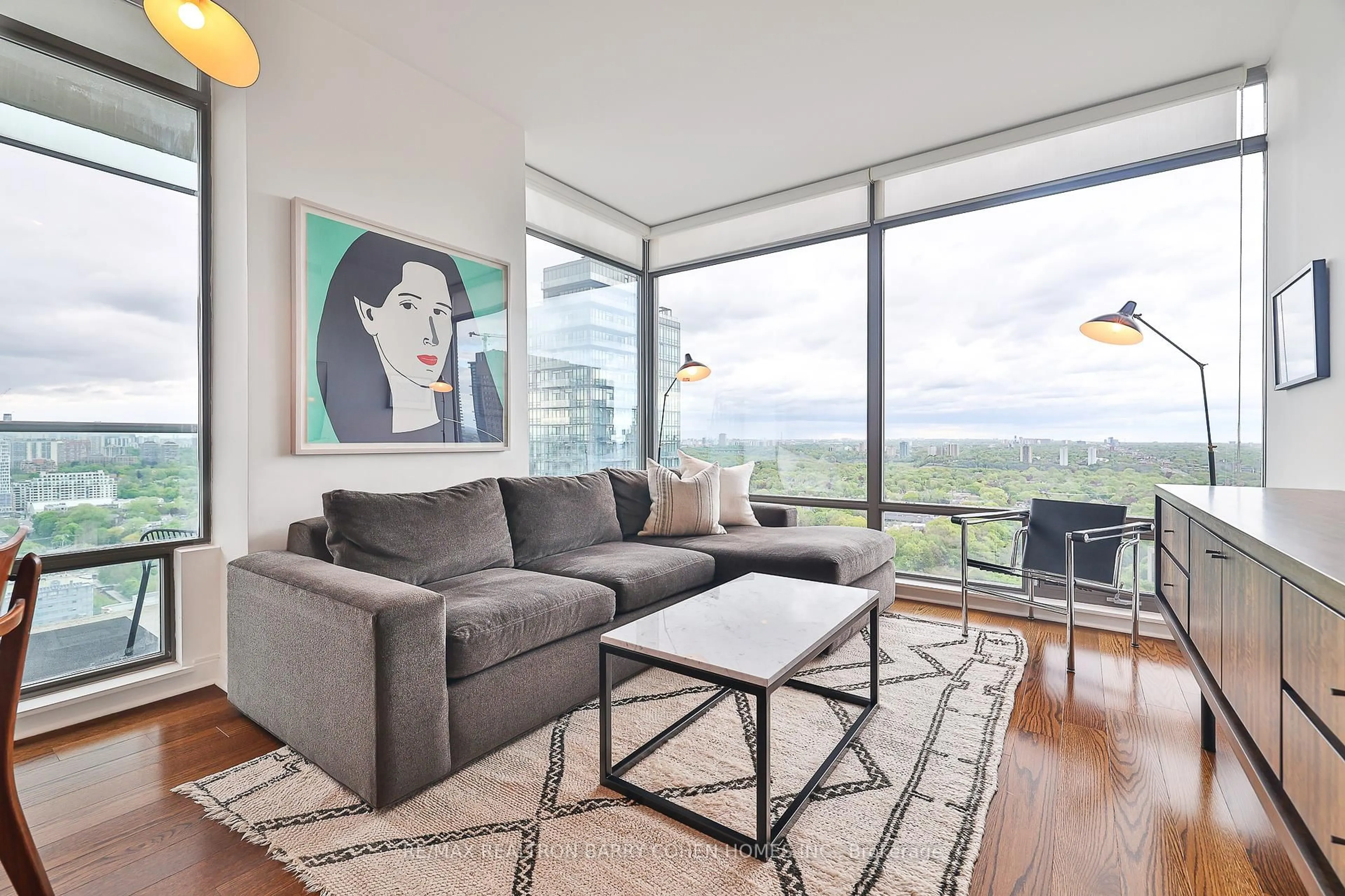 Living room with furniture, unknown for 18 Yorkville Ave #3106, Toronto Ontario M4W 3Y8