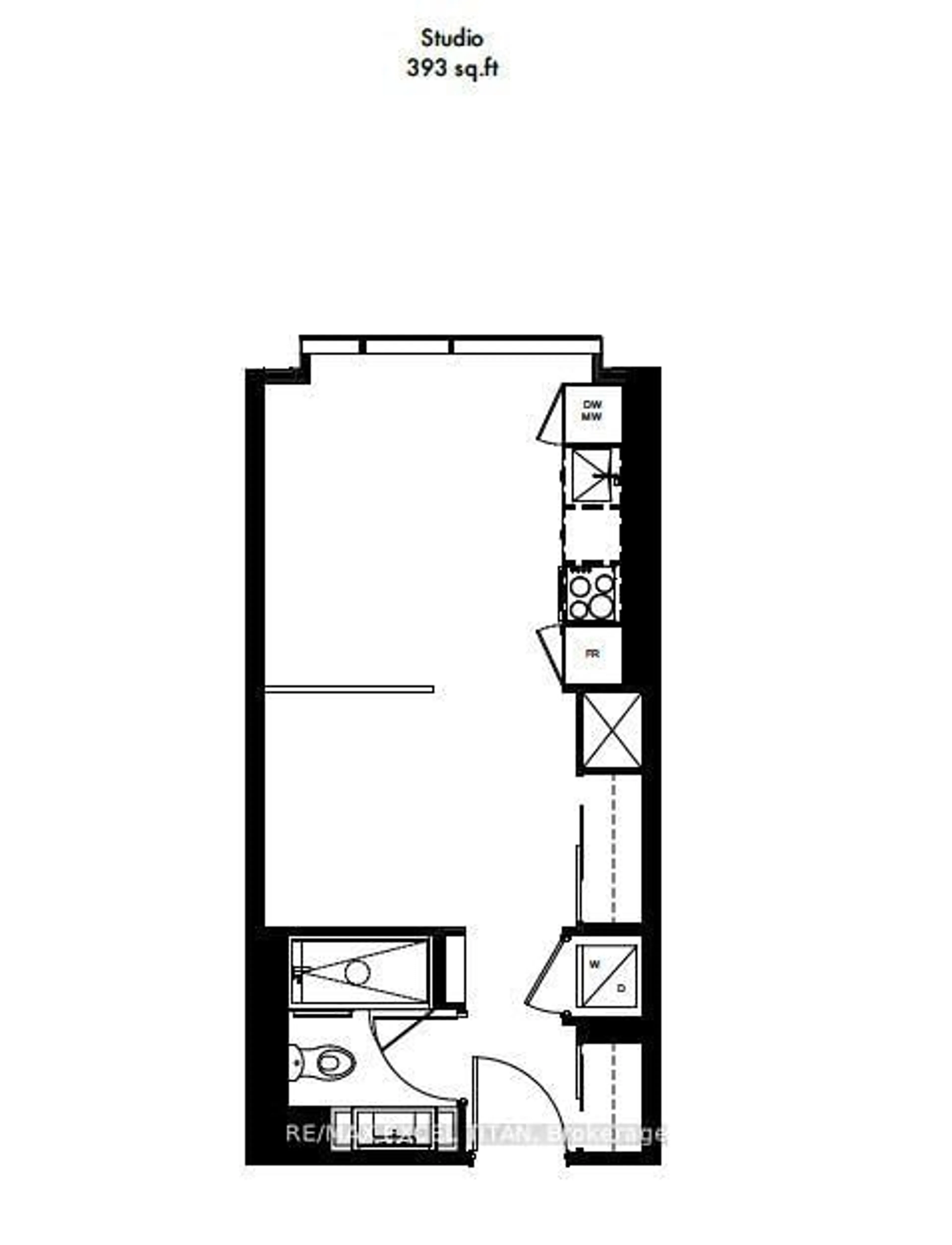 Floor plan for 55 Charles St #816, Toronto Ontario M4Y 0J1