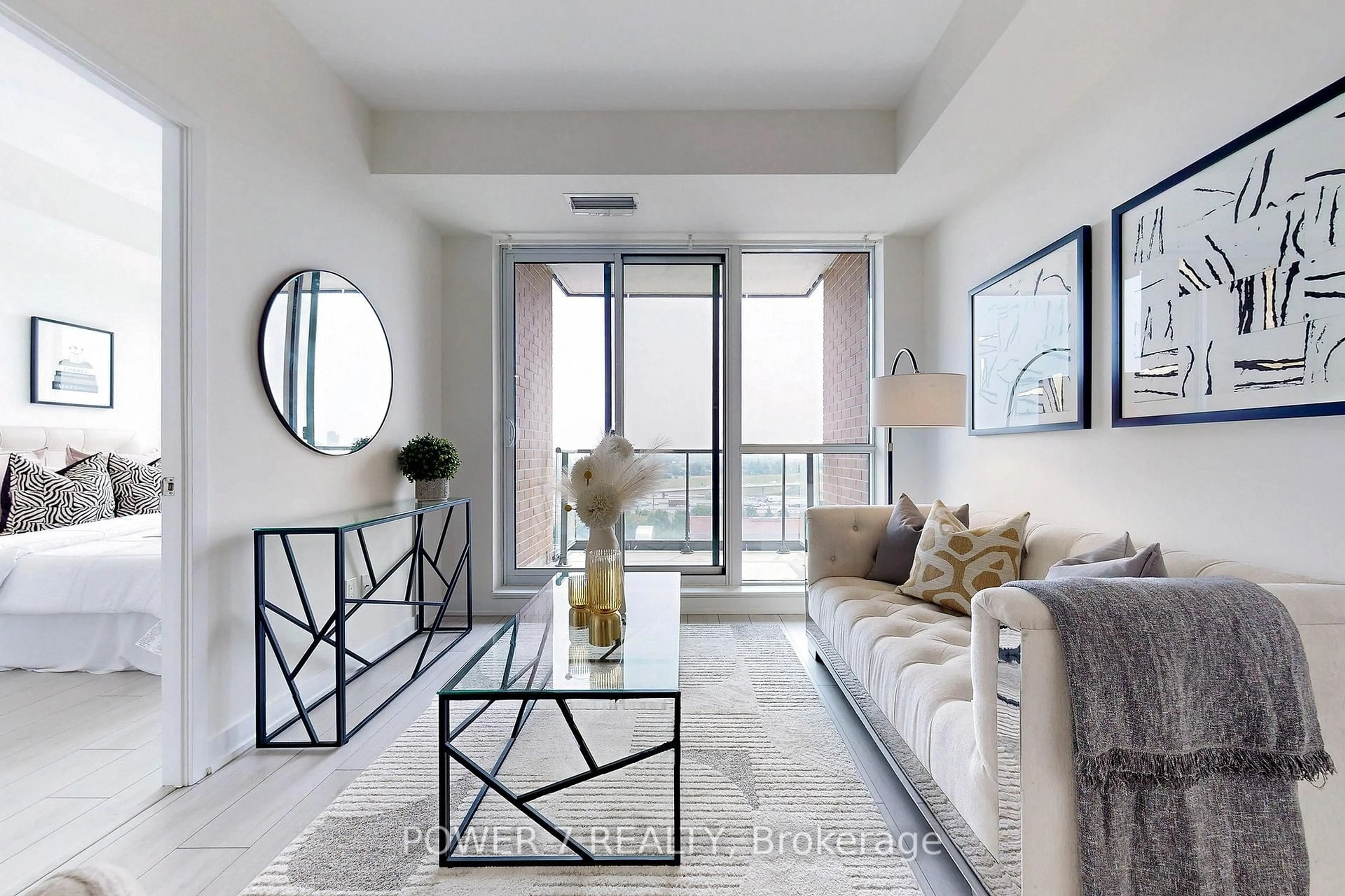 Living room with furniture, unknown for 31 Tippett Rd #1110, Toronto Ontario M3H 0C8