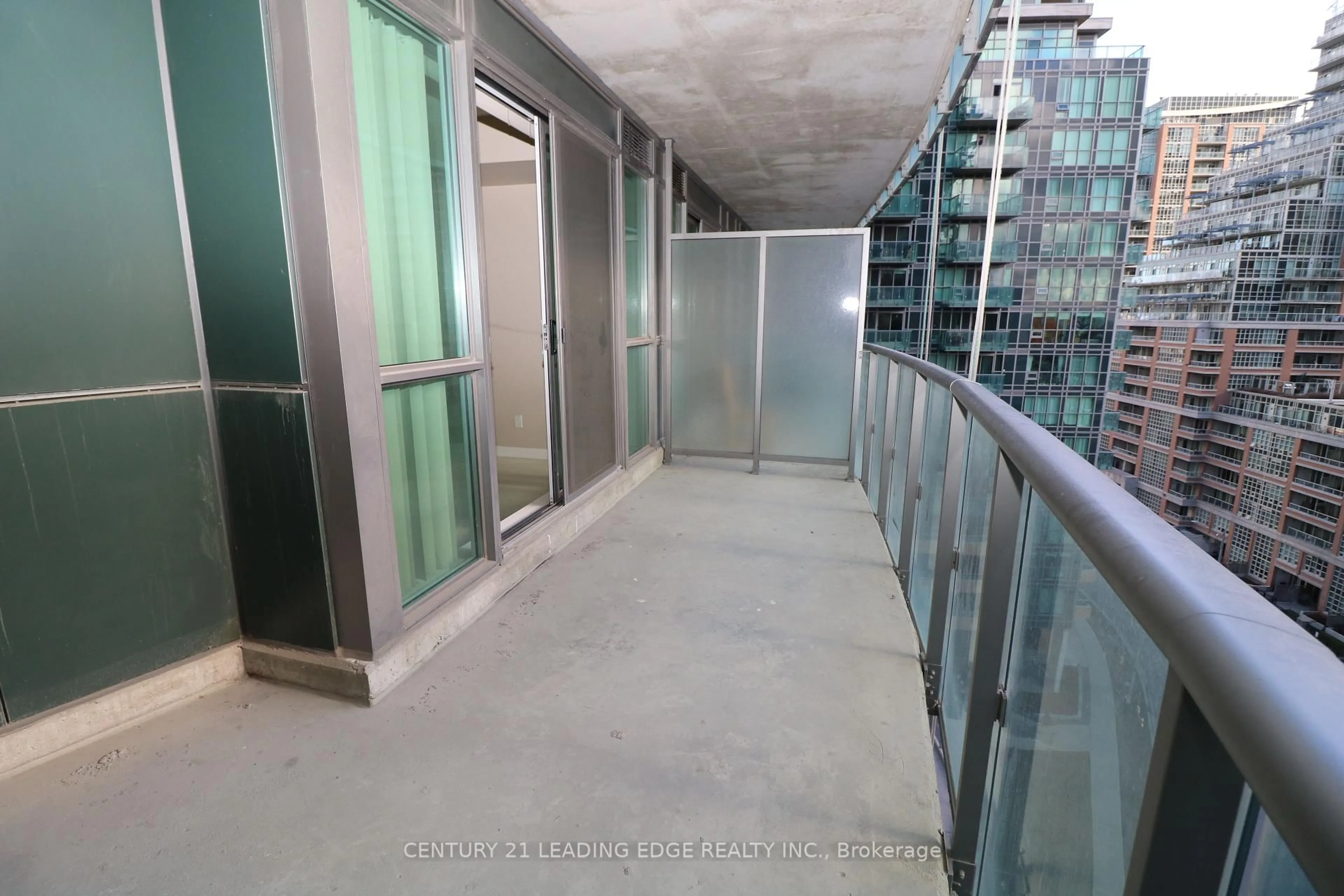 Balcony in the apartment, city buildings view from balcony for 150 EAST LIBERTY St #909, Toronto Ontario M6K 3R5