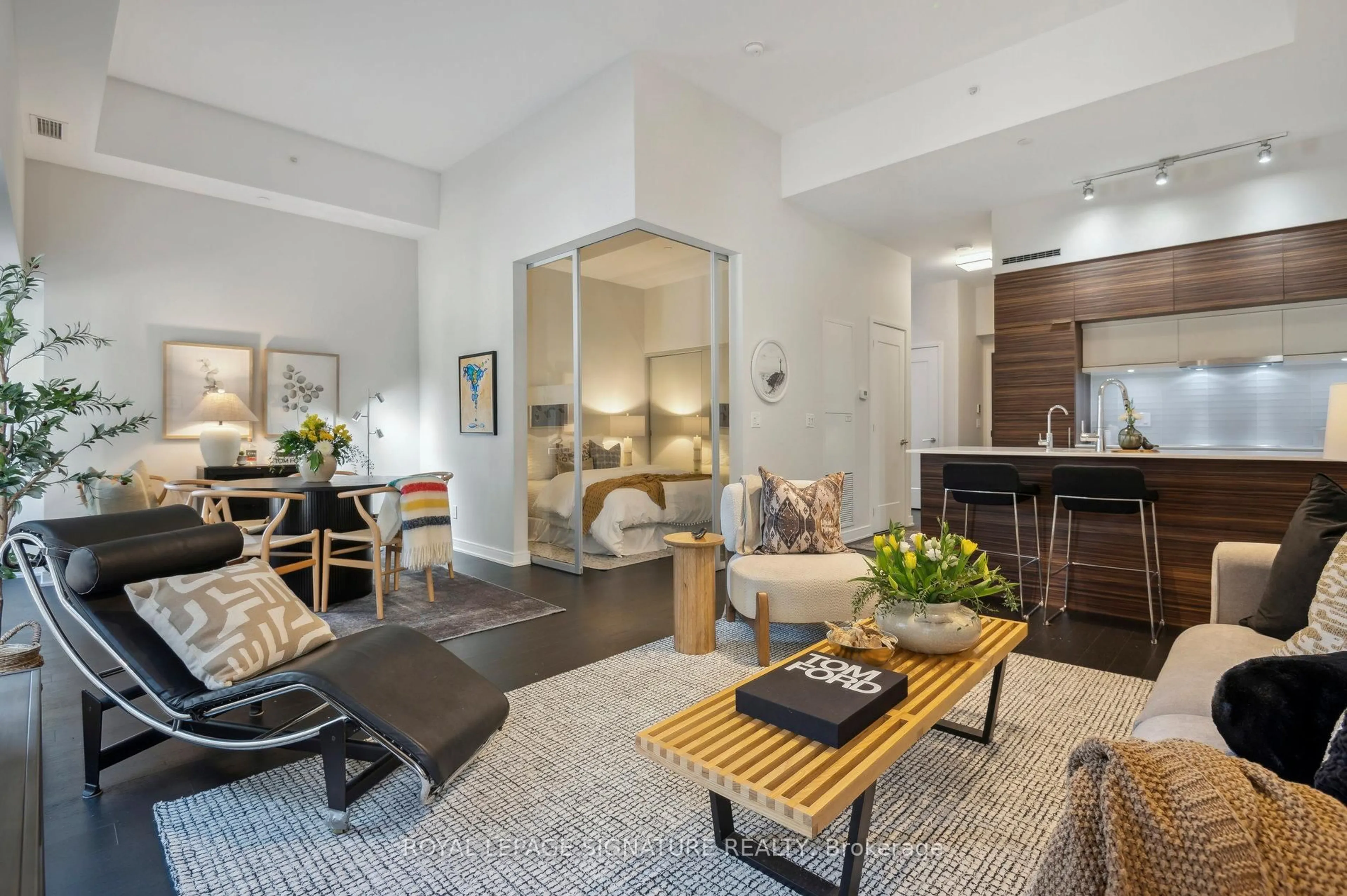 Living room with furniture, unknown for 88 Scott St #210, Toronto Ontario M5E 0A9