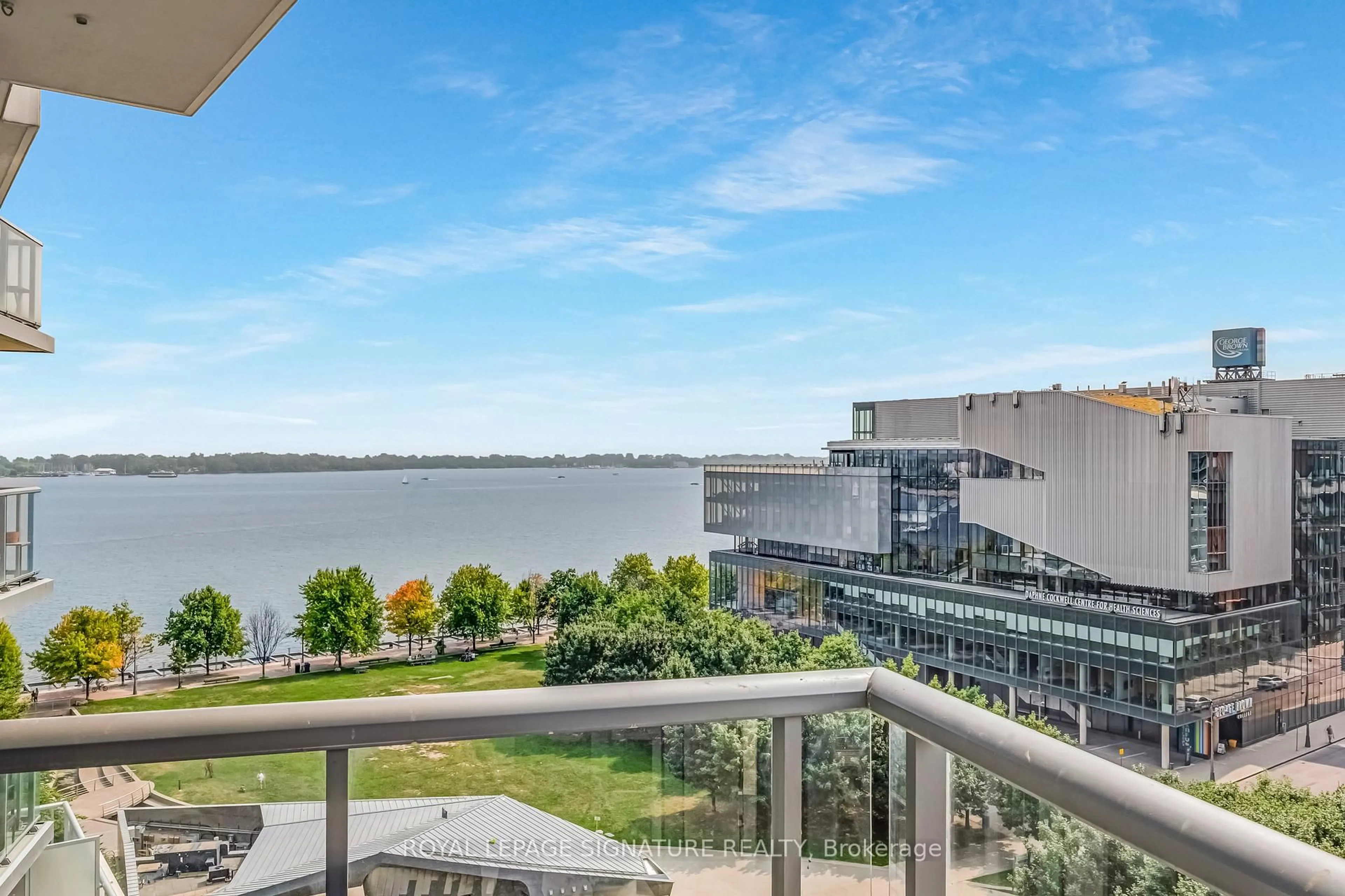 Patio, water/lake/river/ocean view for 15 Merchants' Wharf #942, Toronto Ontario M5A 0N8